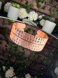 What you think you become~Copper Bangle Bracelet
