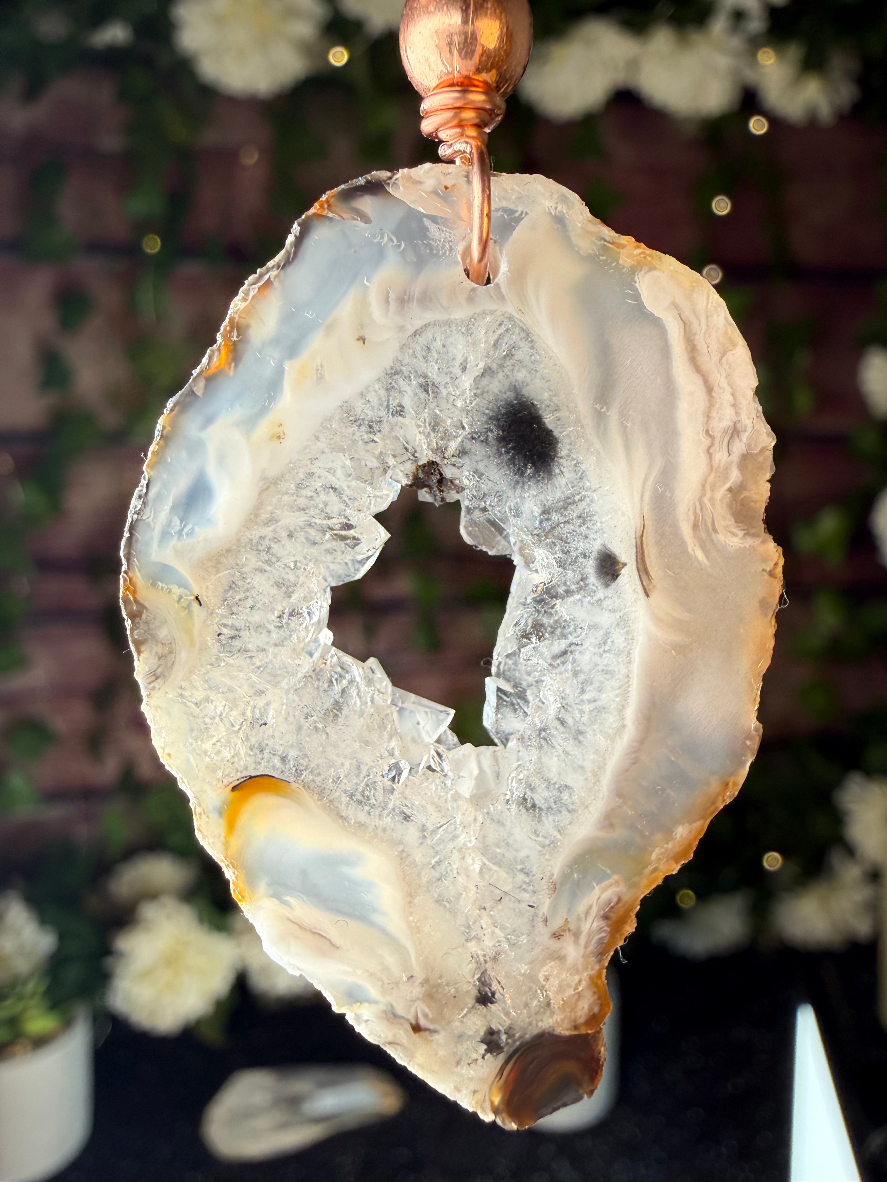 Embodied~Oco Interchangeable Mala w/ Cedar, Smokey Quartz, & Copper Beads