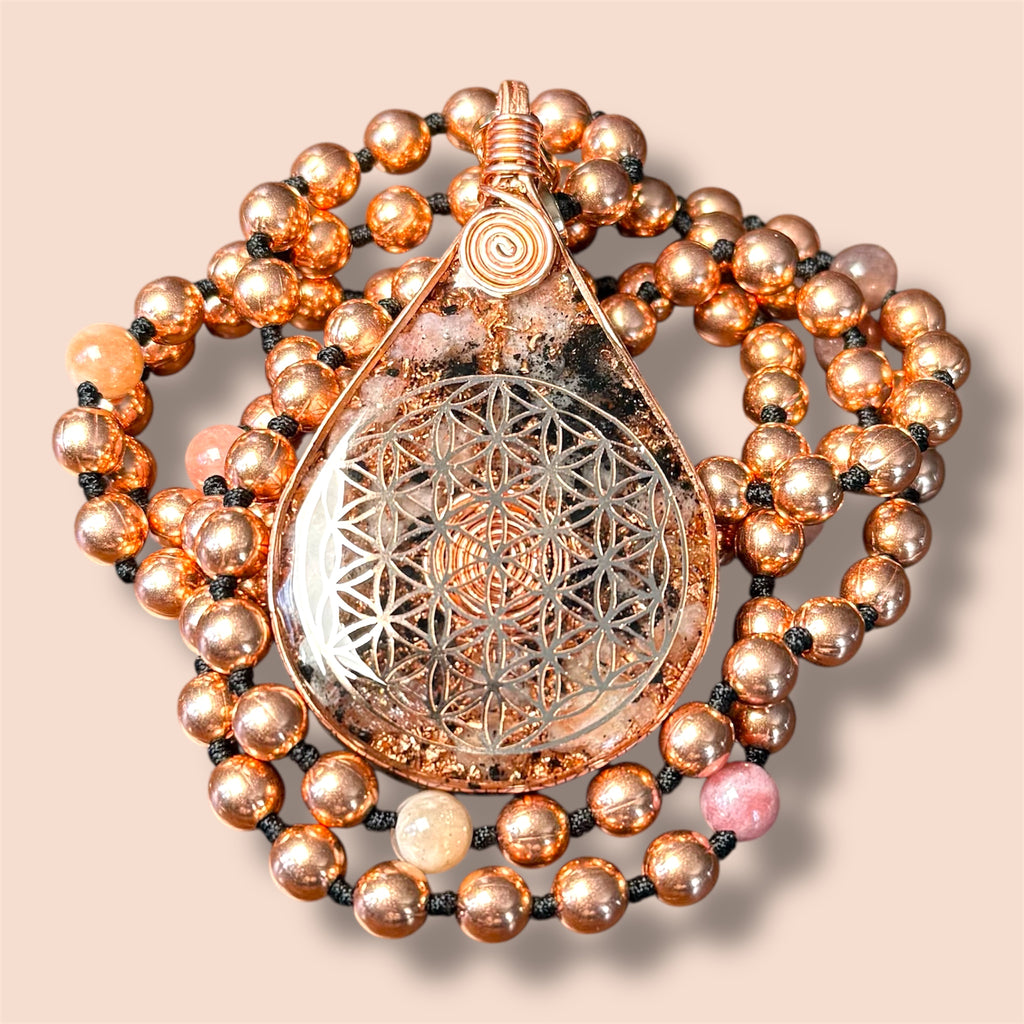 Joy~Empowerment~Self-Worth~Orgonite Mala w/ Sunstone☀️
