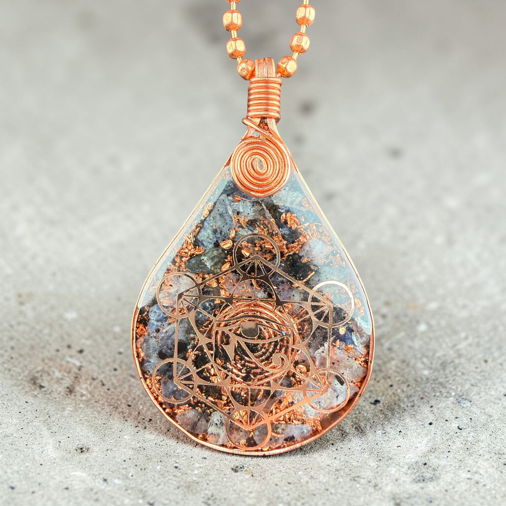 Trust your inner vision and walk in truth-Iolite Orgonite Necklace