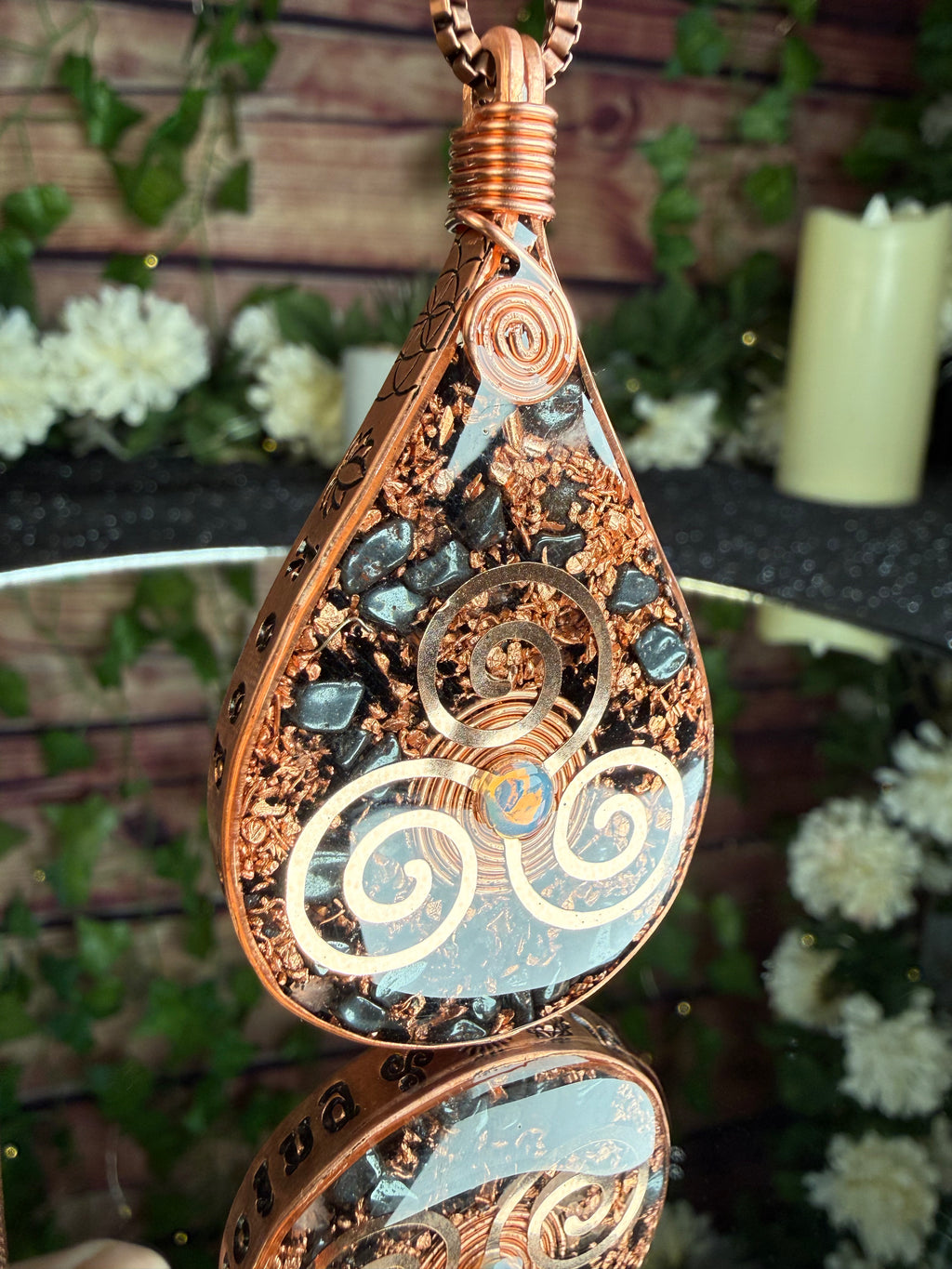 Keep Going- Orgonite for grounding, strength, and resilience