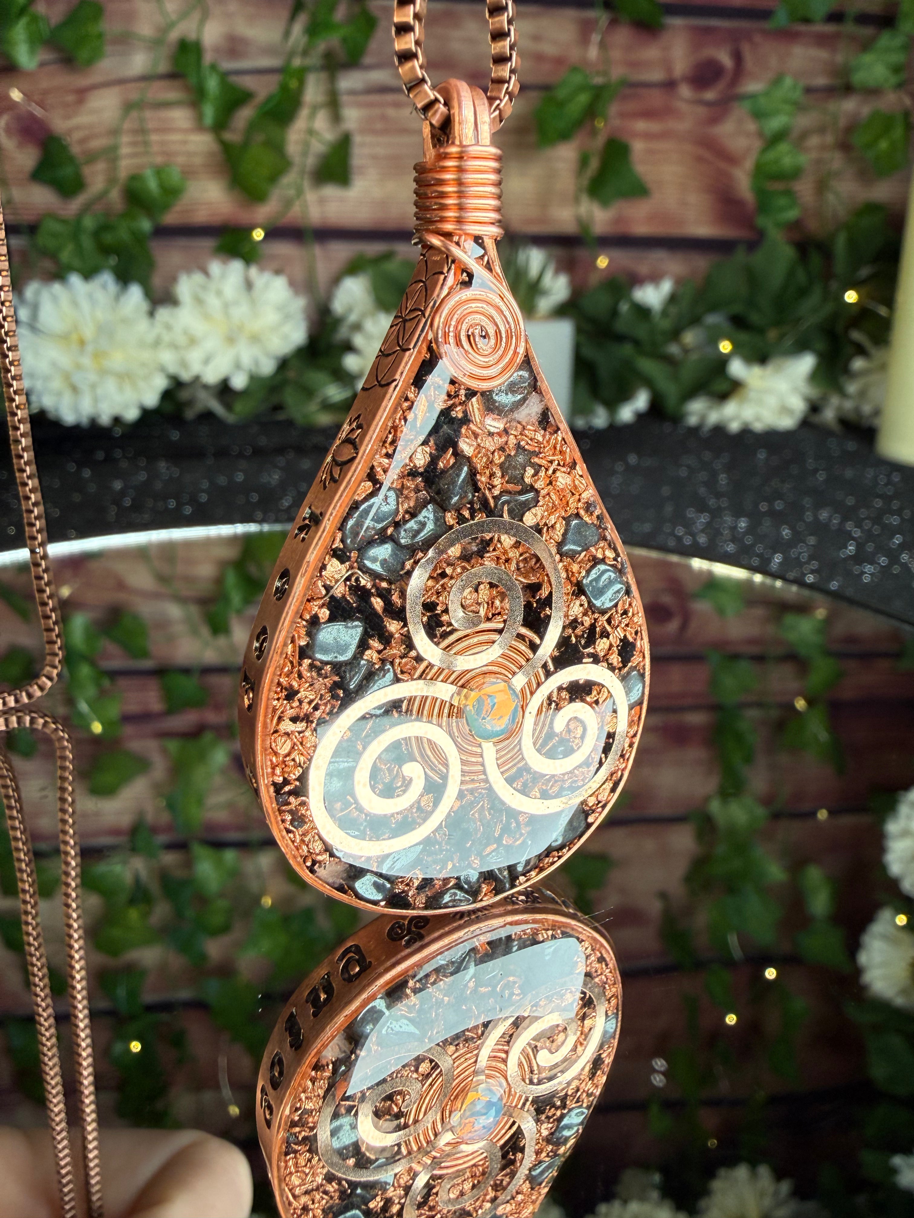 Keep Going- Orgonite for grounding, strength, and resilience