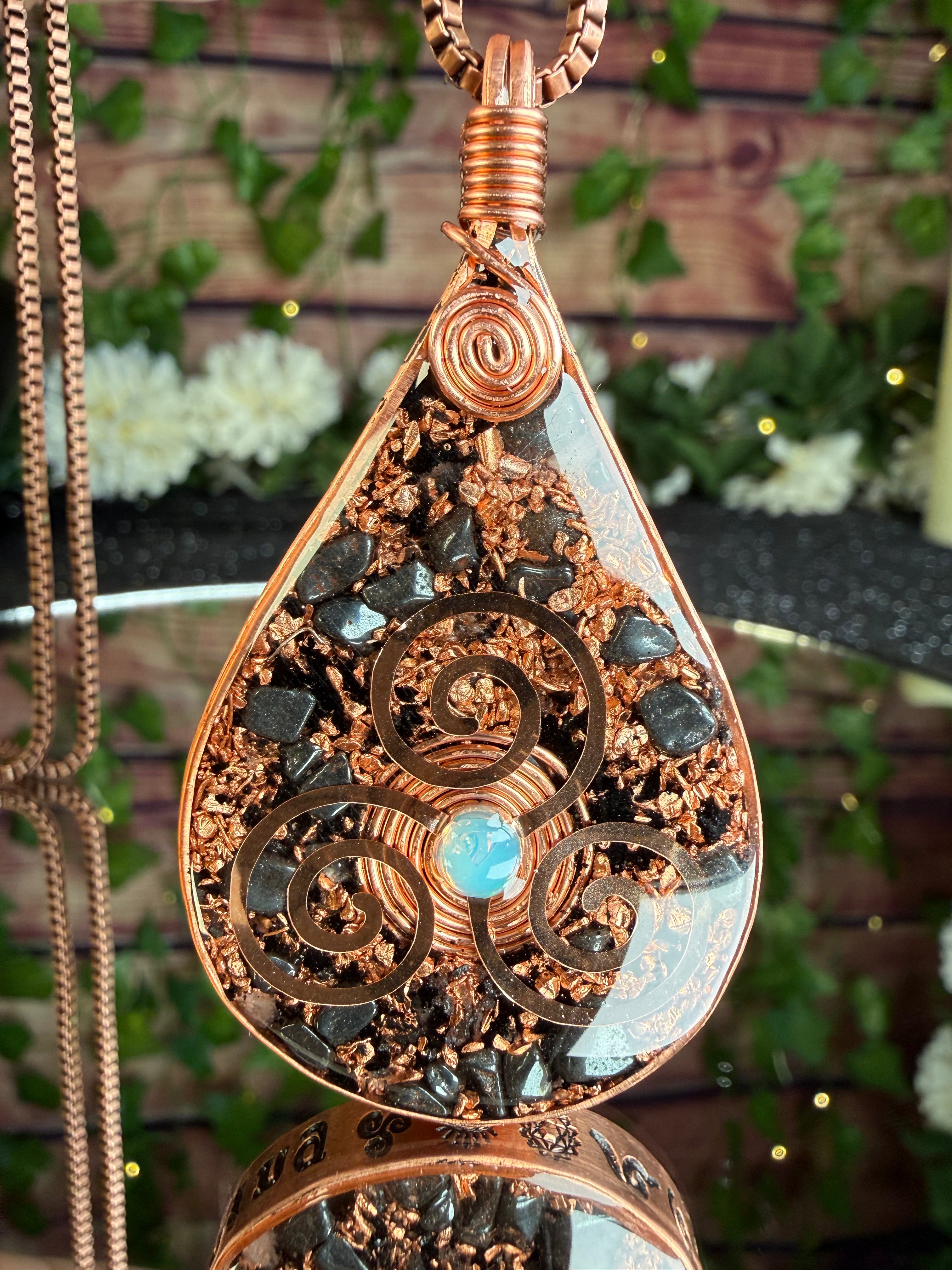 Keep Going- Orgonite for grounding, strength, and resilience