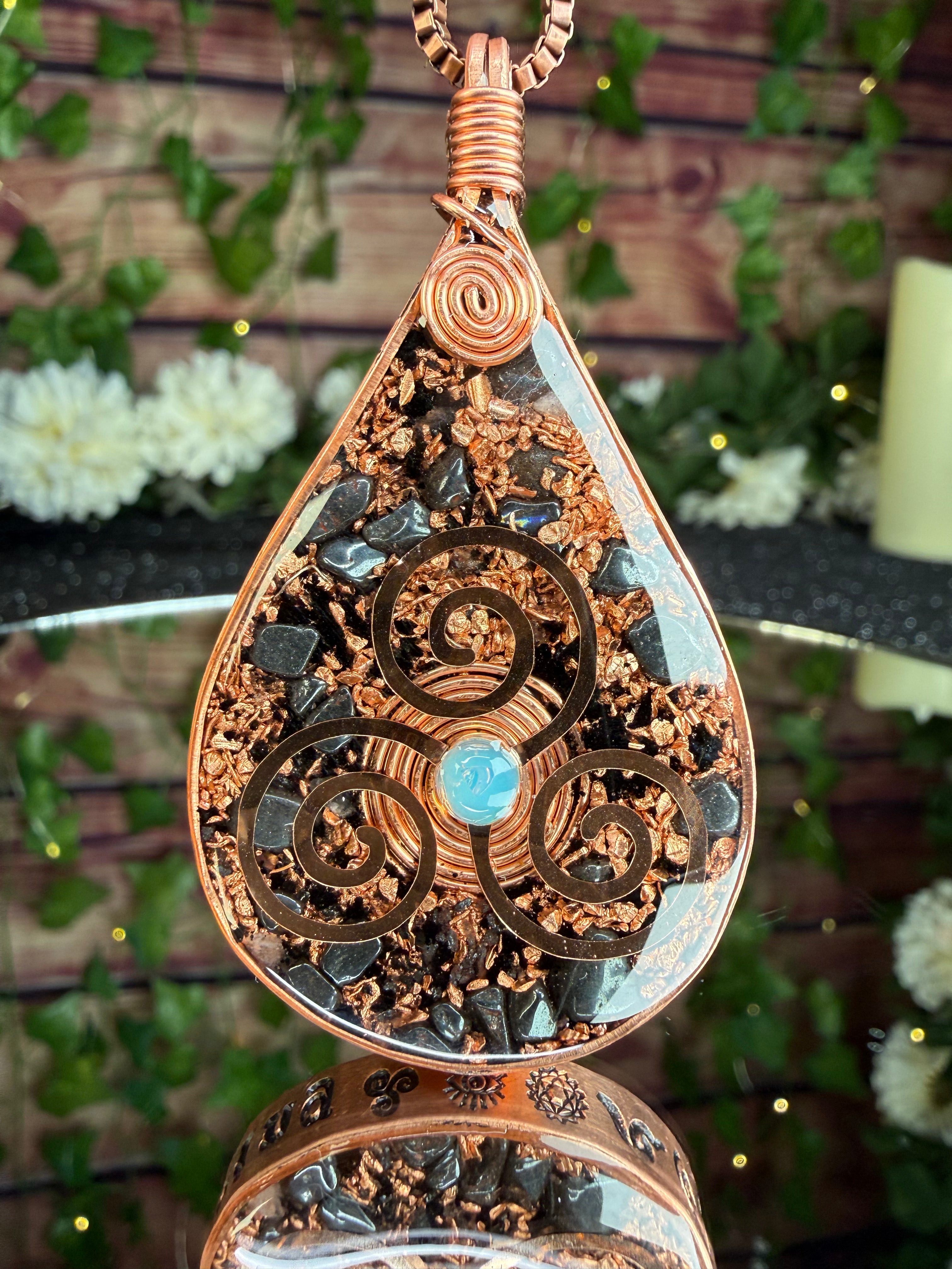 Keep Going- Orgonite for grounding, strength, and resilience