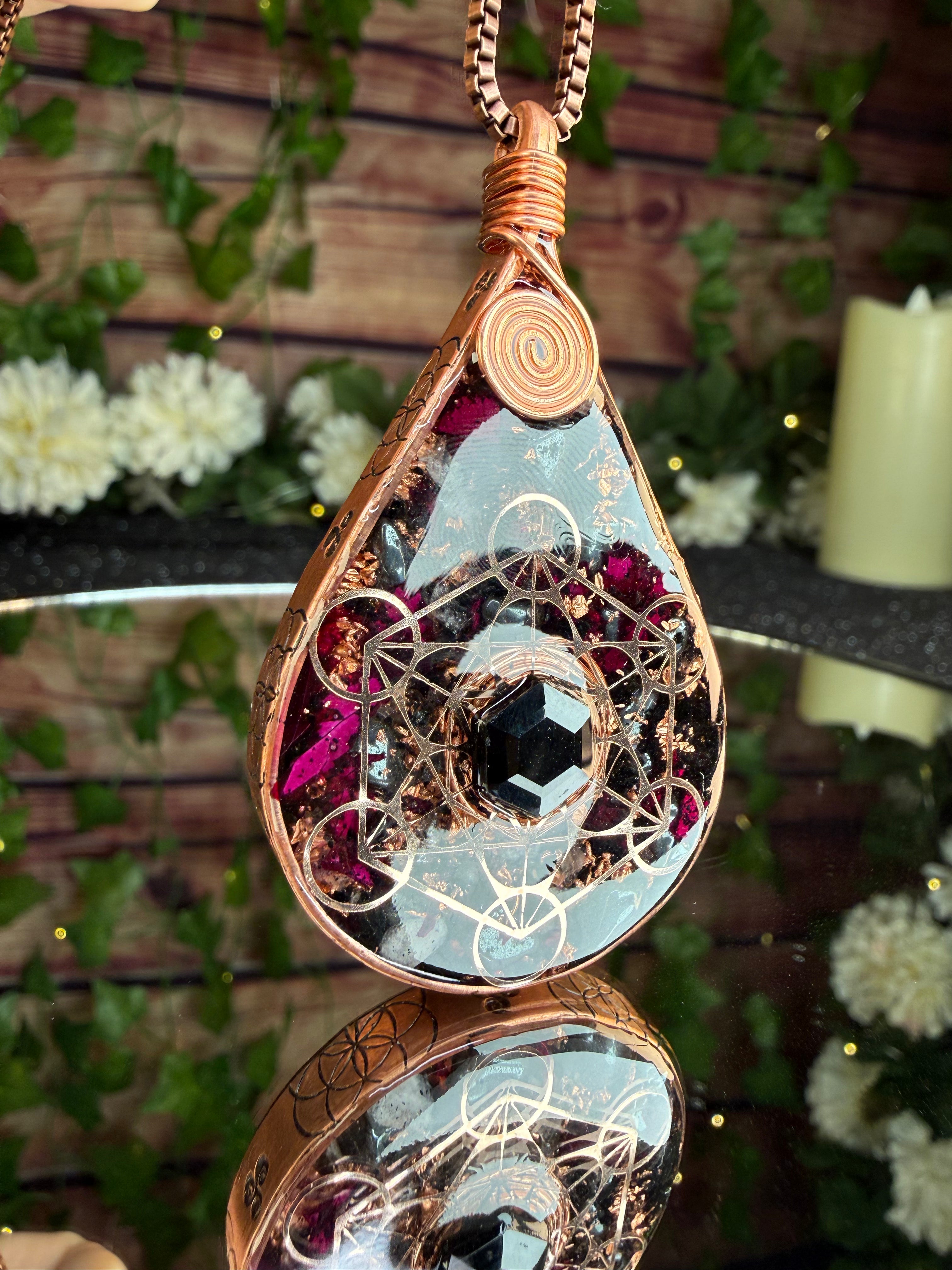 Orgonite for Self Acceptance, Grounding, Protection, & Resilience w/ Rose Petals