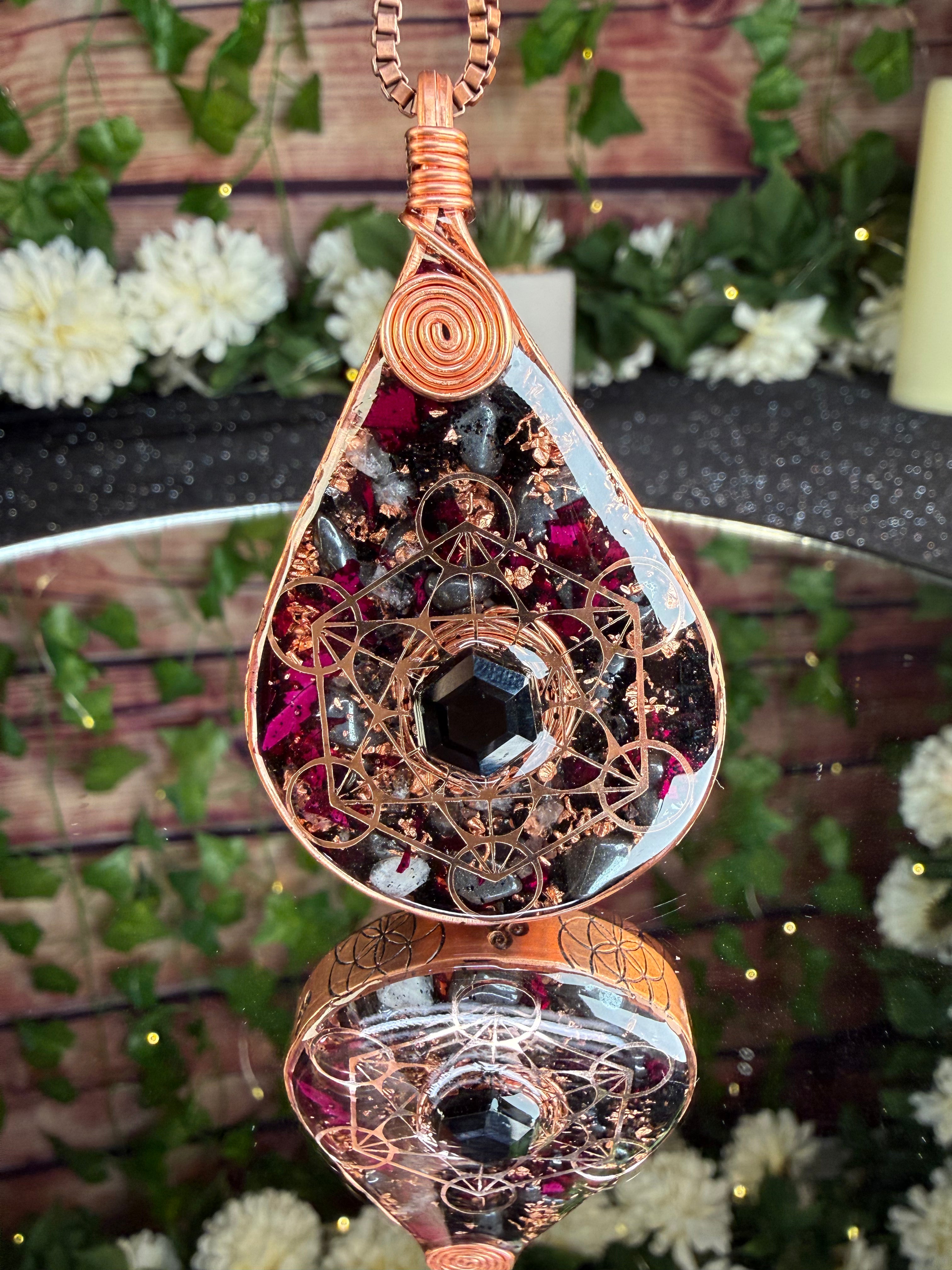 Orgonite for Self Acceptance, Grounding, Protection, & Resilience w/ Rose Petals