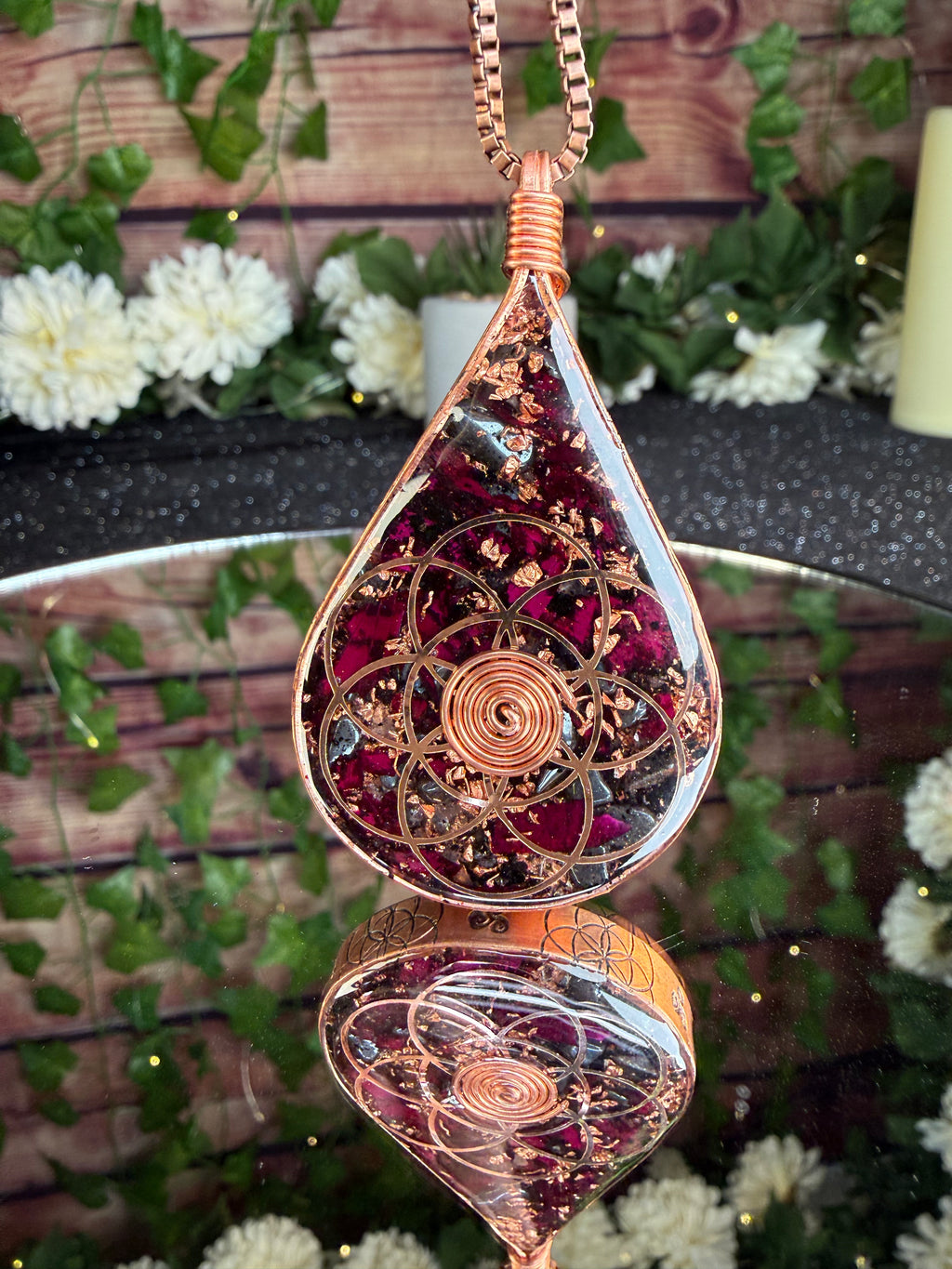 Orgonite for Self Acceptance, Grounding, Protection, & Resilience w/ Rose Petals