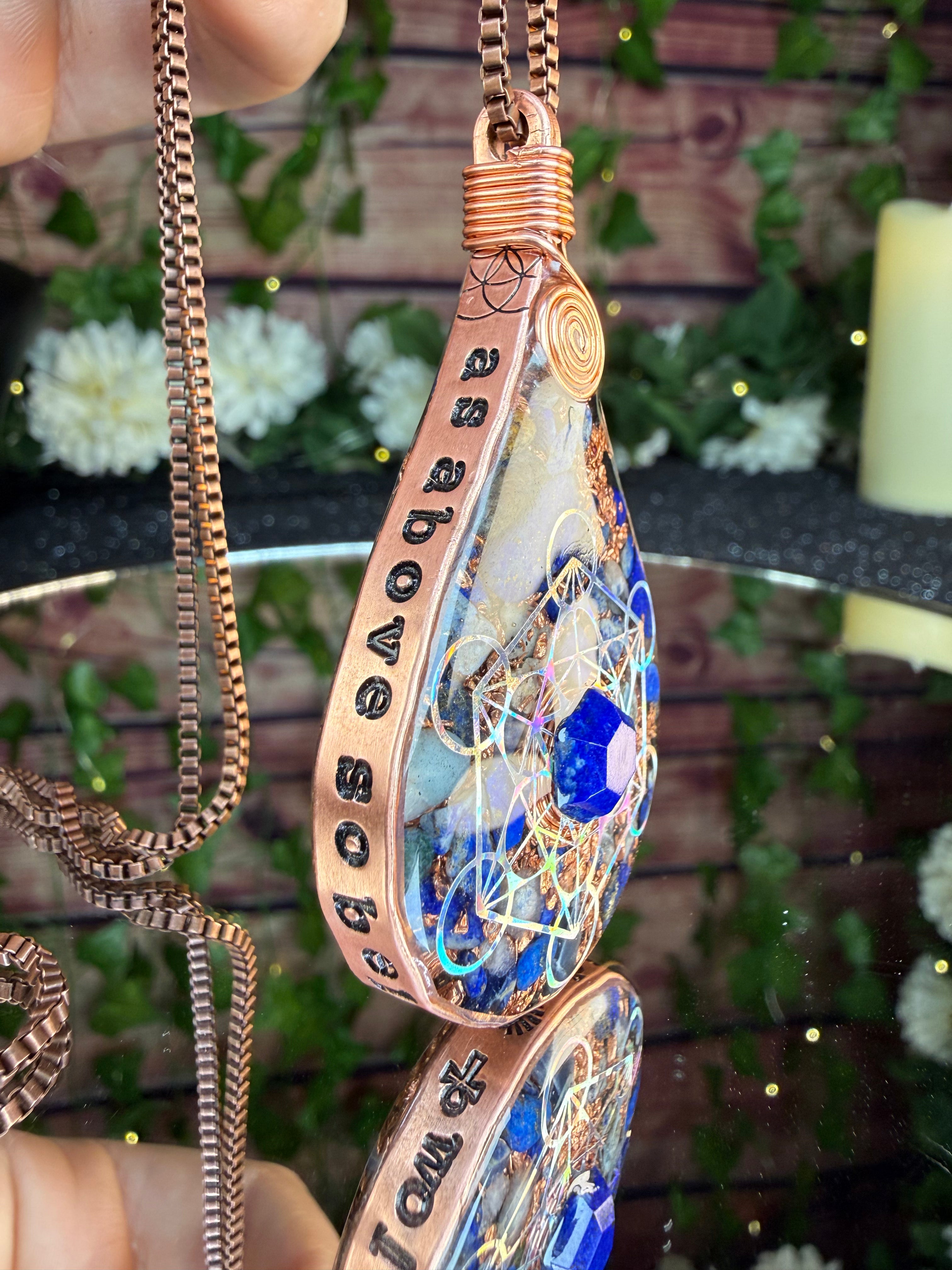 As above so below 🧿 As within so without - Orgonite with Lapis Lazuli