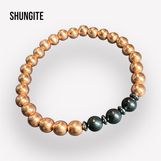 Shungite Copper Breathing Bracelet