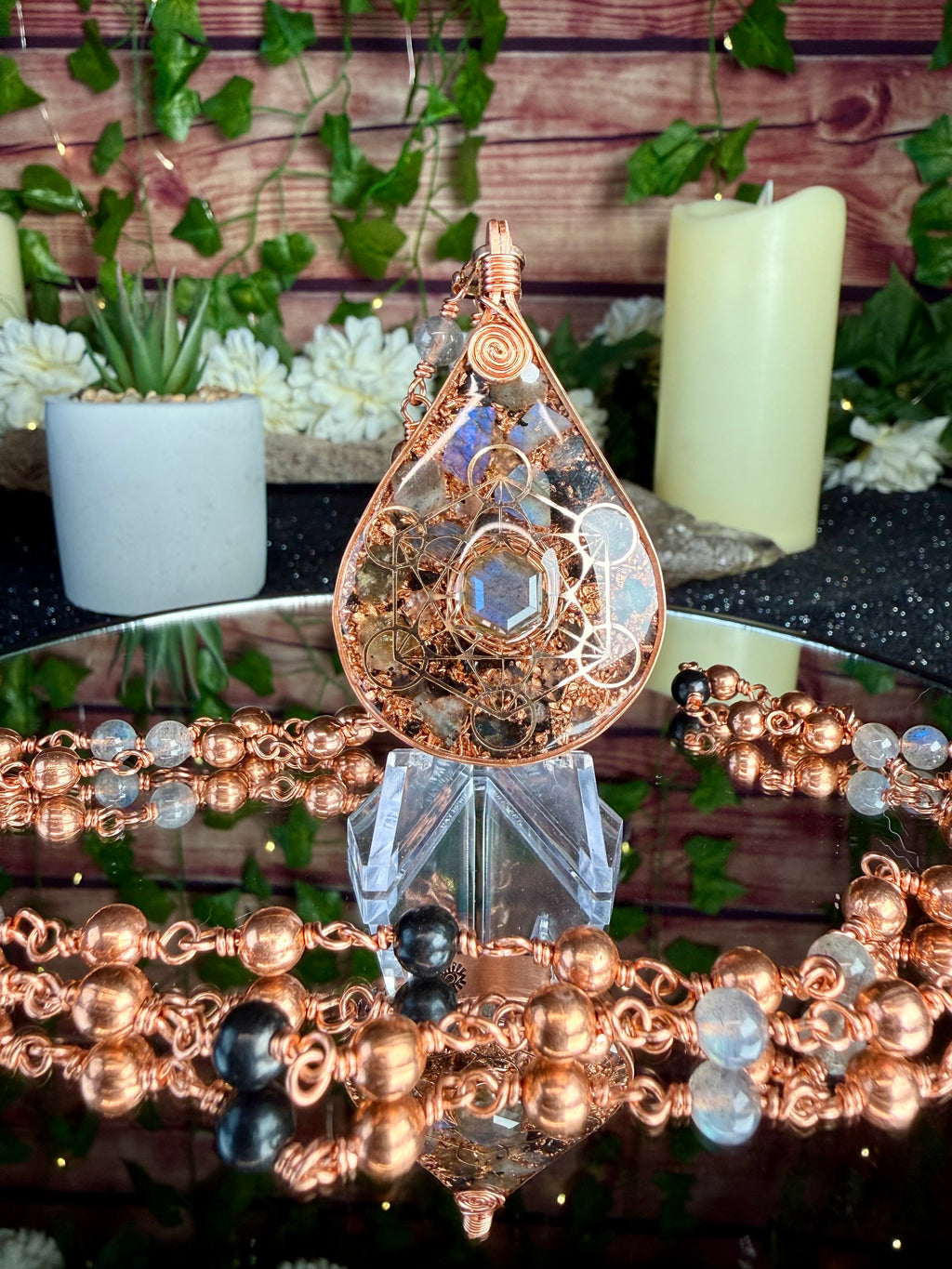 *Look Within* Orgonite Talisman with Labradorite