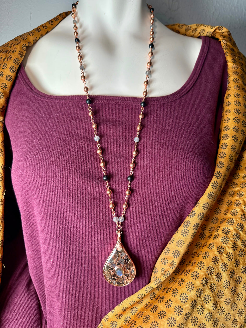 *Look Within* Orgonite Talisman with Labradorite