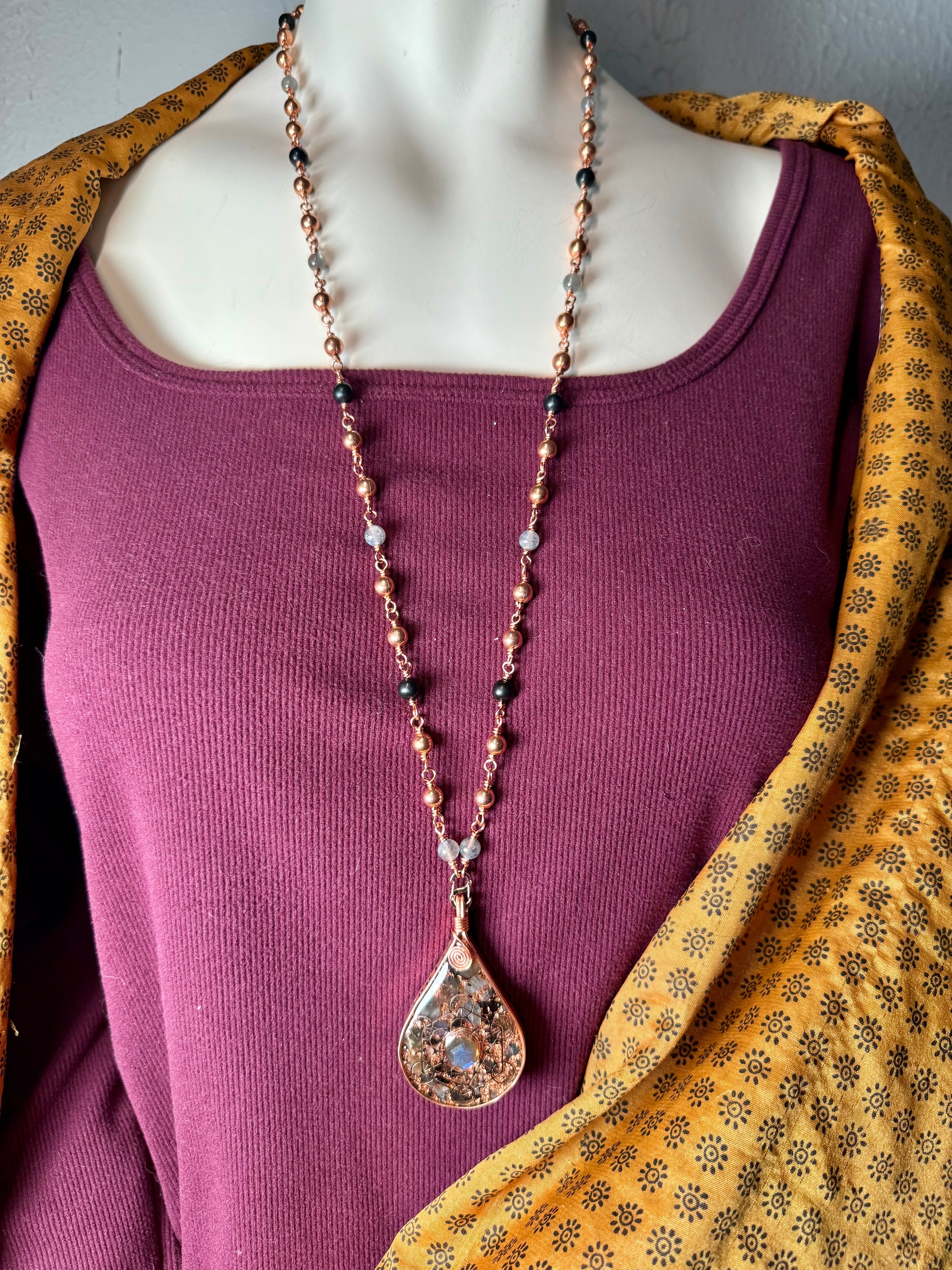*Look Within* Orgonite Talisman with Labradorite