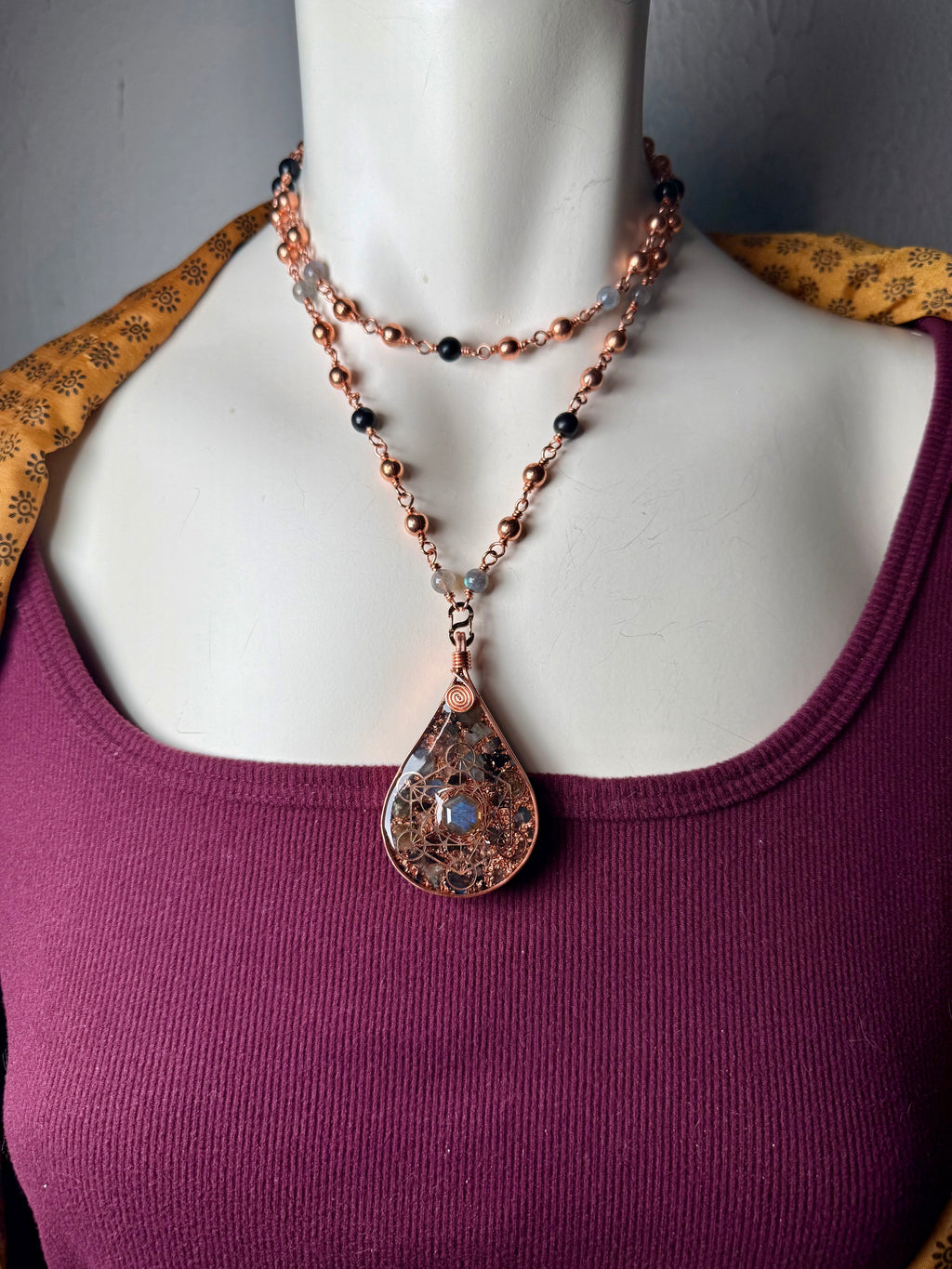 *Look Within* Orgonite Talisman with Labradorite