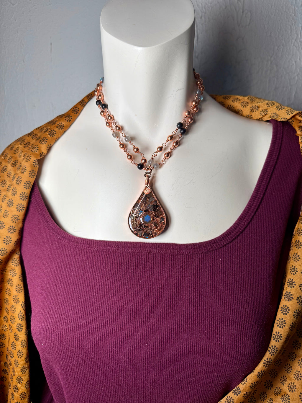 *Look Within* Orgonite Talisman with Labradorite