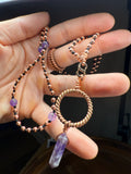 Amethyst Interchangeable Mala Necklace