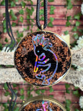 Kokopelli Grounding Orgonite Blend Dbl Sided w/ Seed of Life