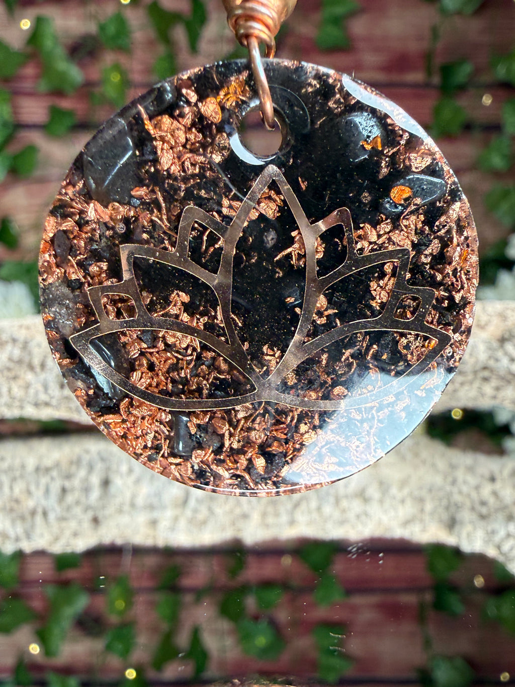 Grounding Orgonite Blend with the Seed of Life + Lotus
