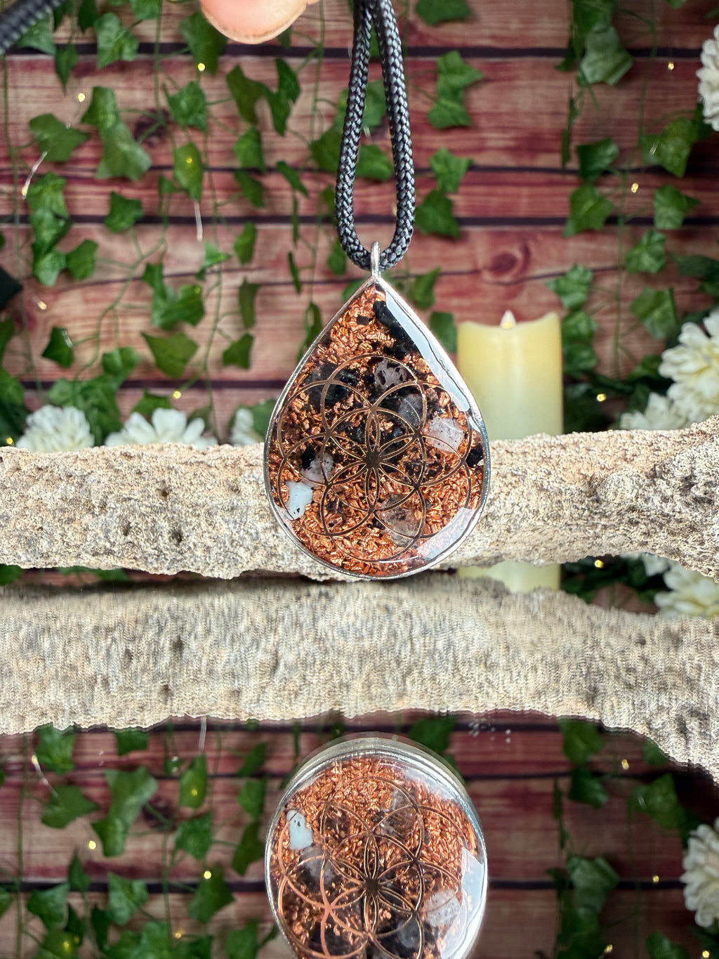 13 point Bolt-Grateful Dead-Grounding Orgonite Blend Dbl Sided