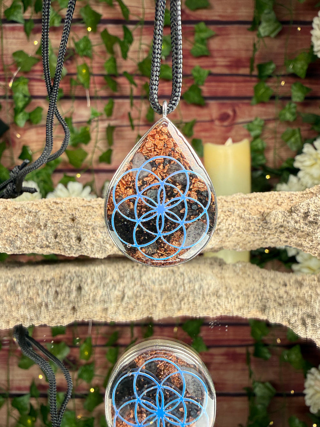 Grateful Dead *Glow in the dark* Bolt -Orgonite Grounding Blend Dbl Sided