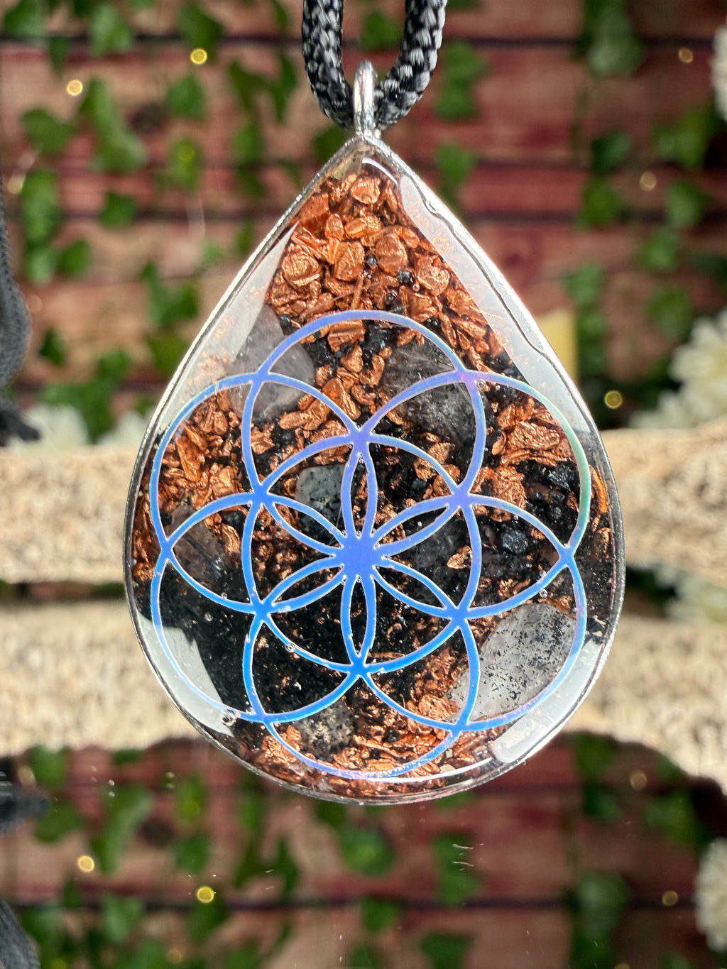 Grateful Dead *Glow in the dark* Bolt -Orgonite Grounding Blend Dbl Sided