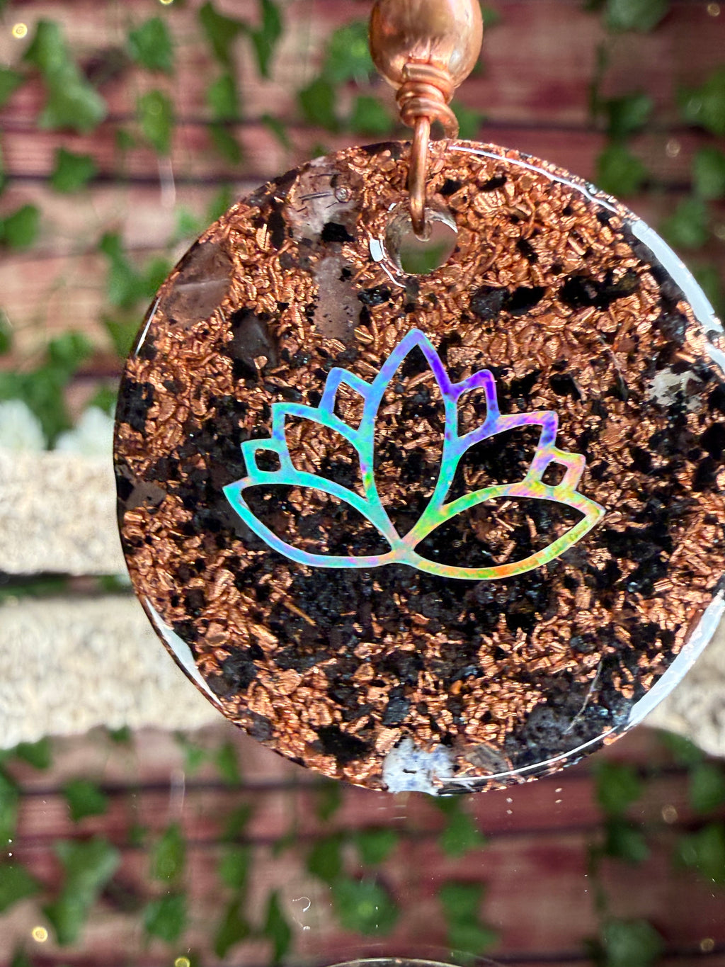 Grounding Orgonite Blend w/ Ethiopian Opal Cab Dbl Sided