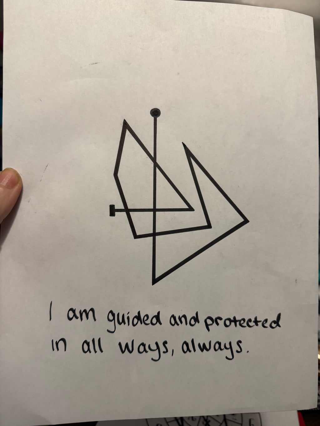 Sigil Series 1~"I am guided & protected in all ways, always." Orgonite w/ Lapis Lazuli, Black Tourmaline +