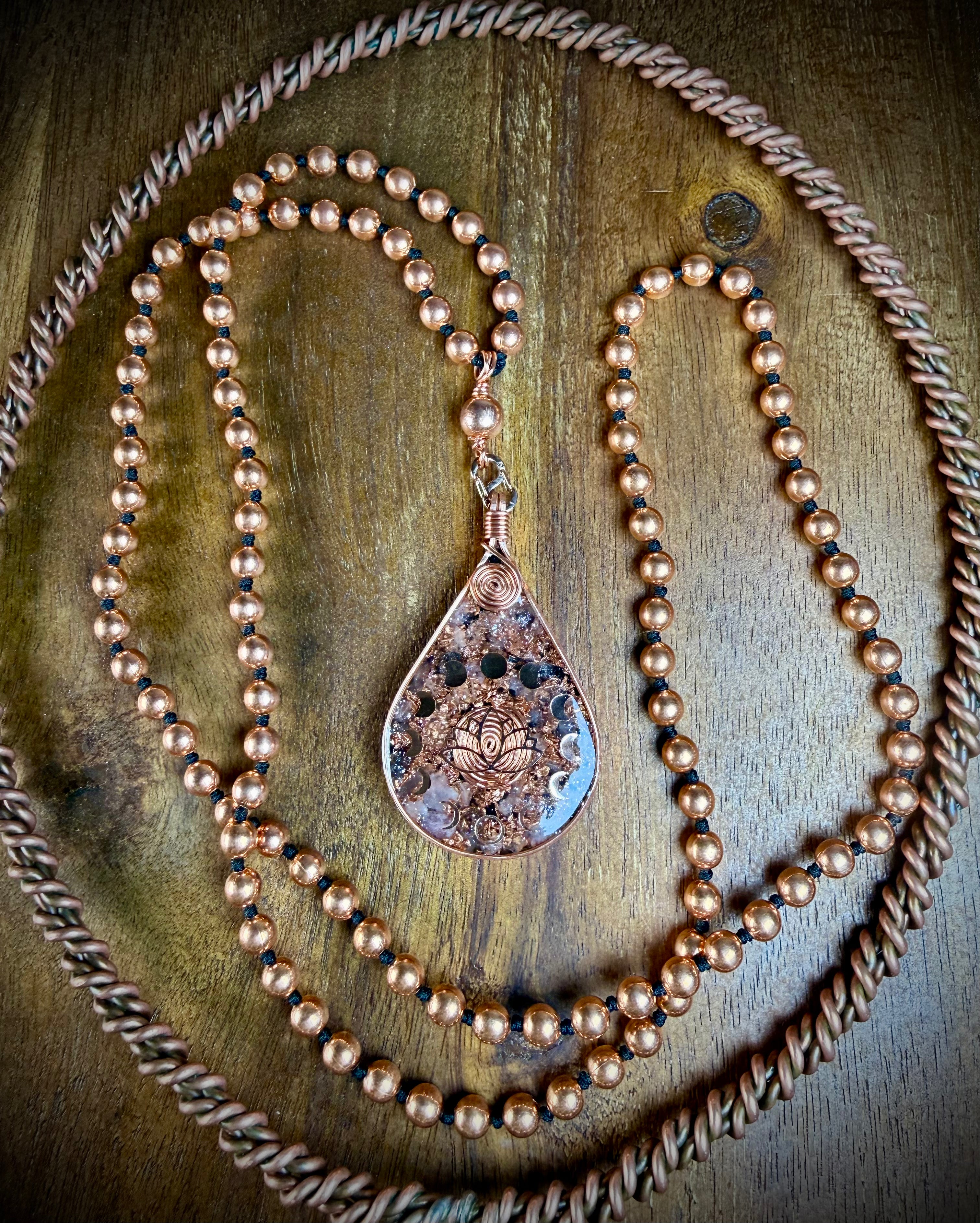 The Lotus-Rose Quartz Interchangeable Mala