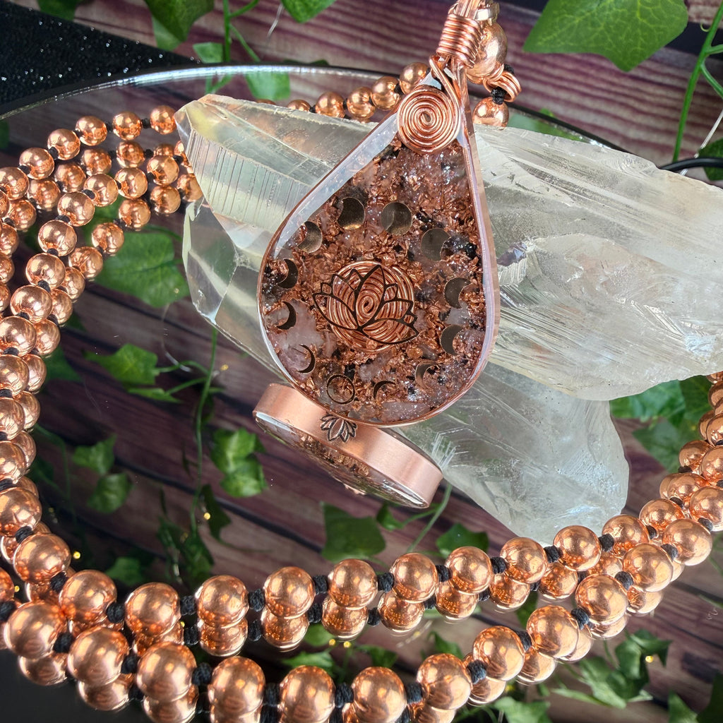 The Lotus-Rose Quartz Interchangeable Mala