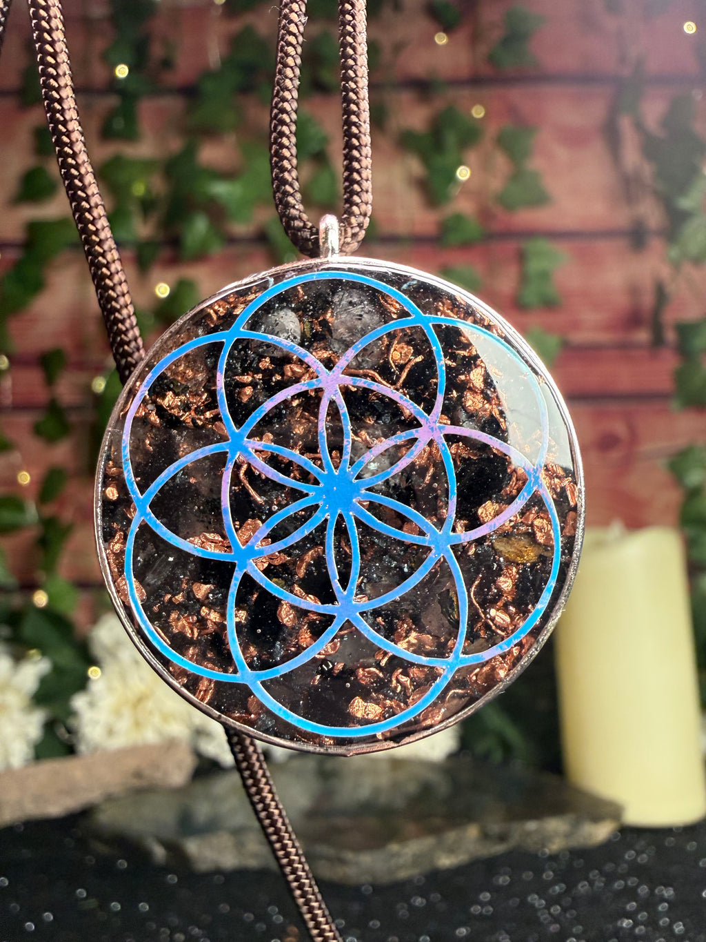 Interactive Self-Care Orgonite-Grounding and Protection Blend