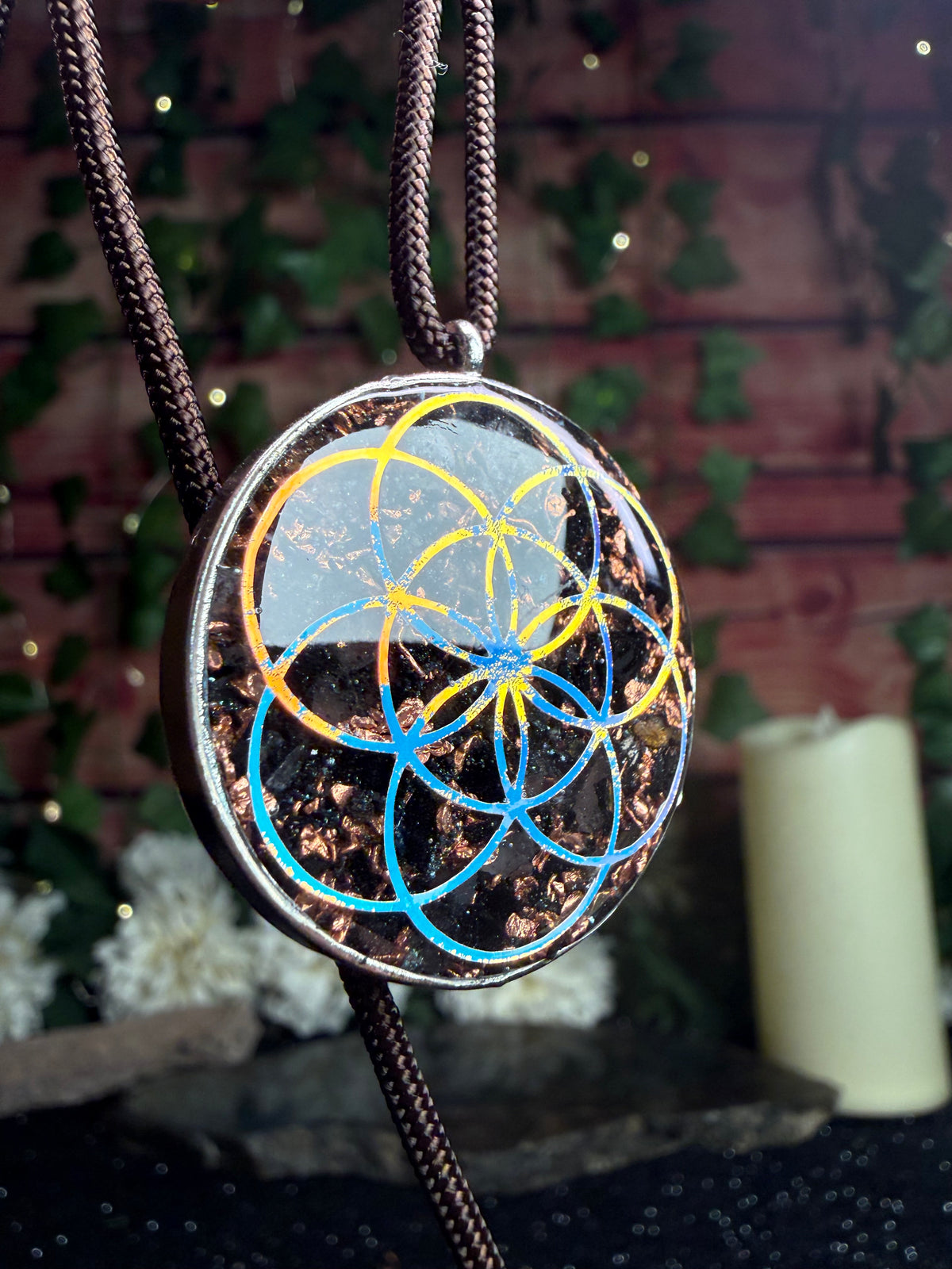 Interactive Self-Care Orgonite-Grounding and Protection Blend