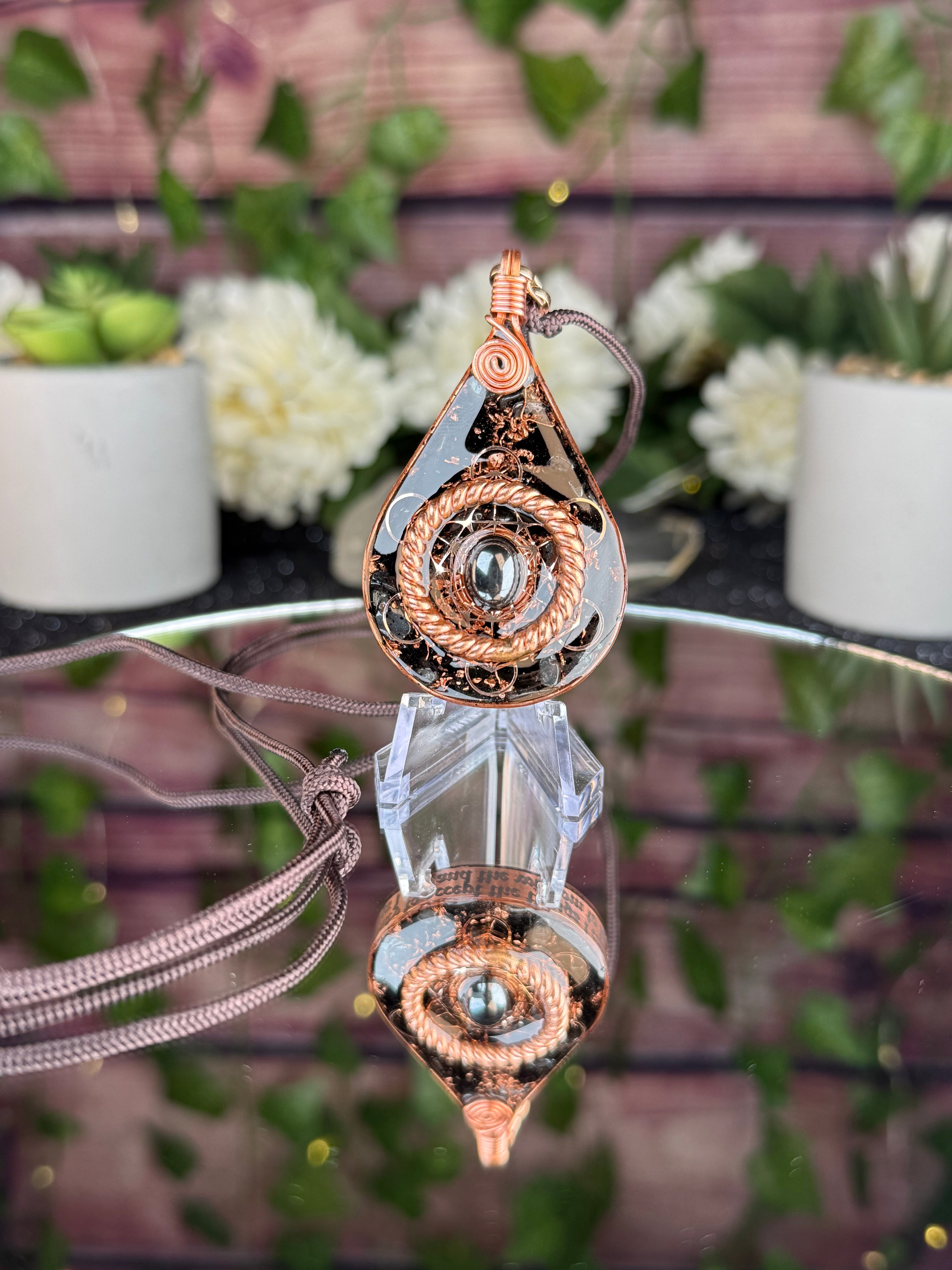 Serenity Prayer~Grounding & Protection w/ Obsidian, Bl Tourmaline, Hematite