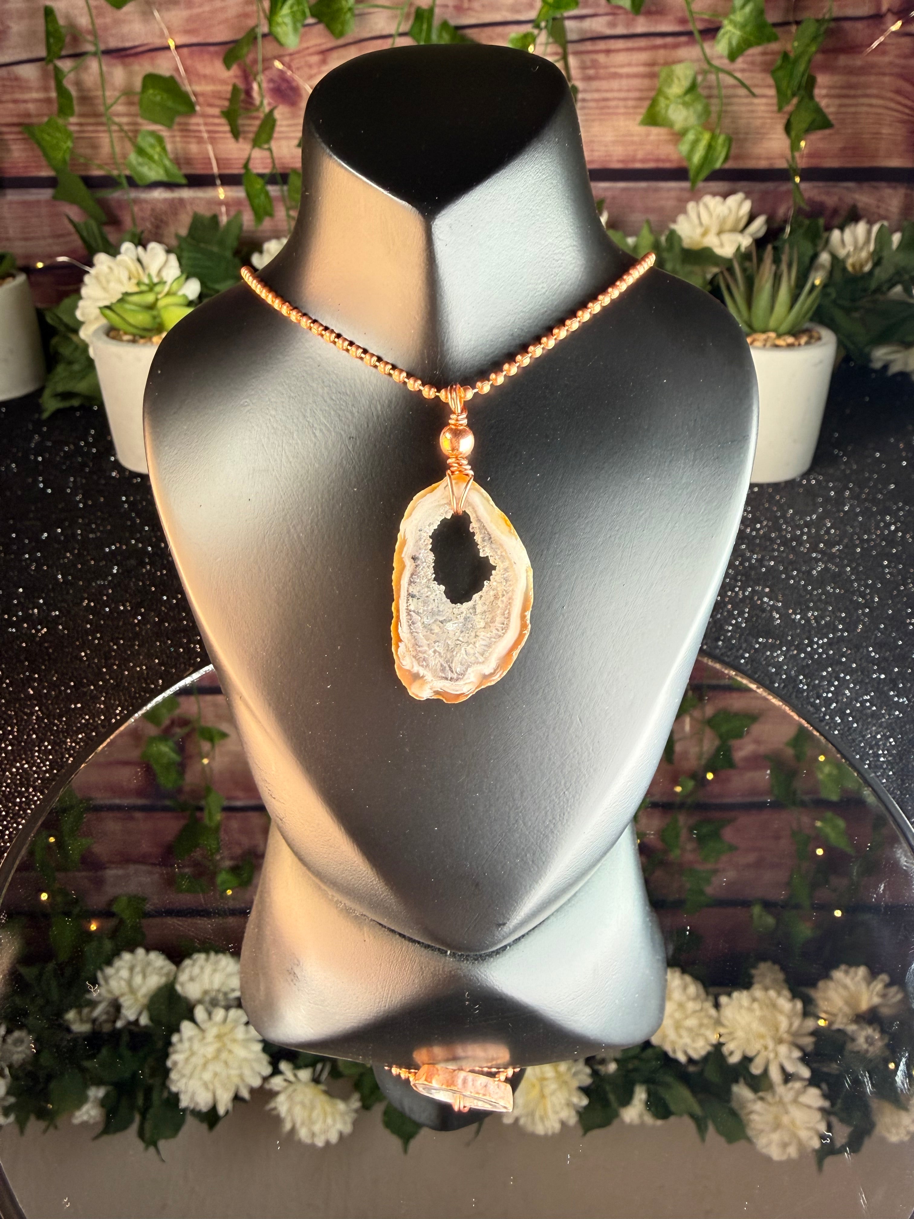 Oco Charm Necklace with Copper for Emotional Regulation and Grounding