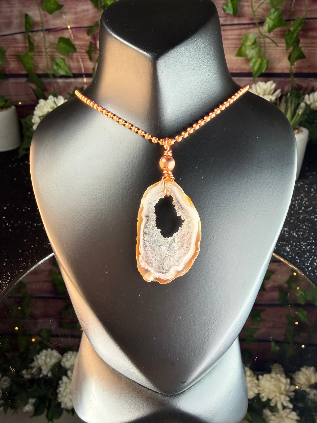 Oco Charm Necklace with Copper for Emotional Regulation and Grounding