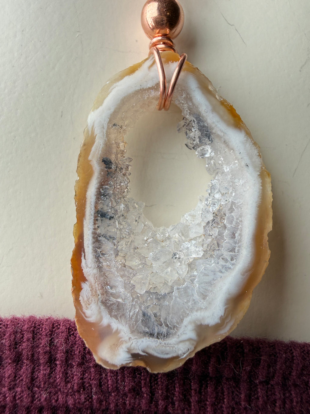 Oco Charm Necklace with Copper for Emotional Regulation and Grounding