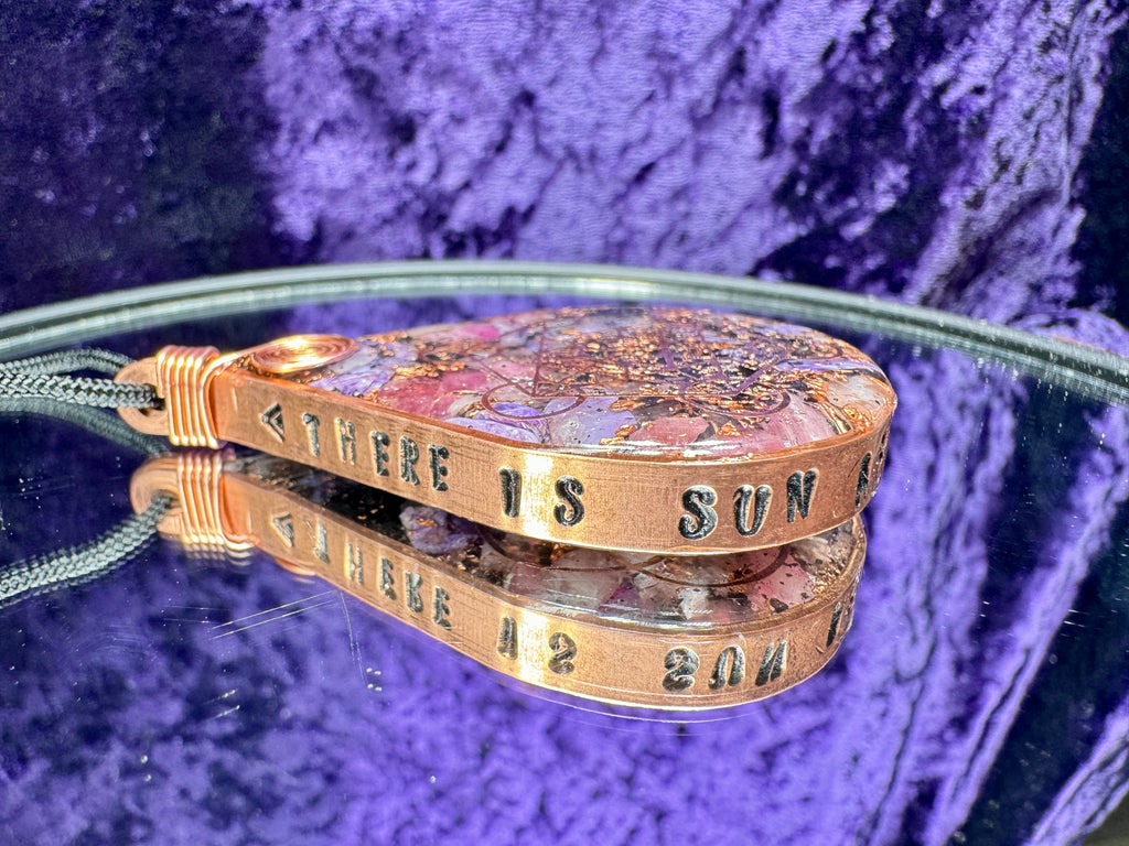 There Is Sun After Rain. Love After Pain-Infinite Love Orgonite Amulet