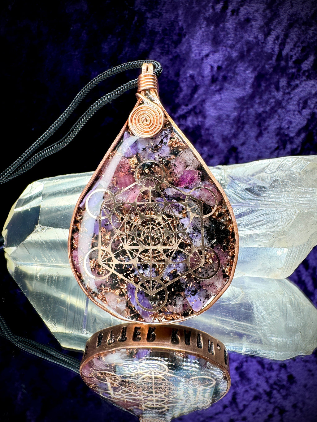 There Is Sun After Rain. Love After Pain-Infinite Love Orgonite Amulet