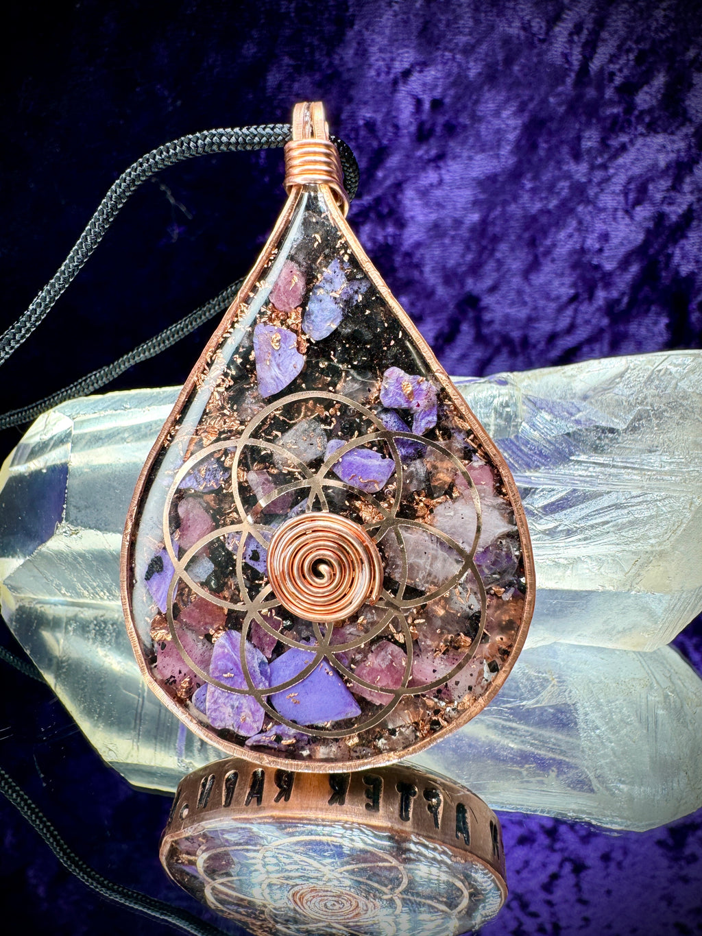 There Is Sun After Rain. Love After Pain-Infinite Love Orgonite Amulet