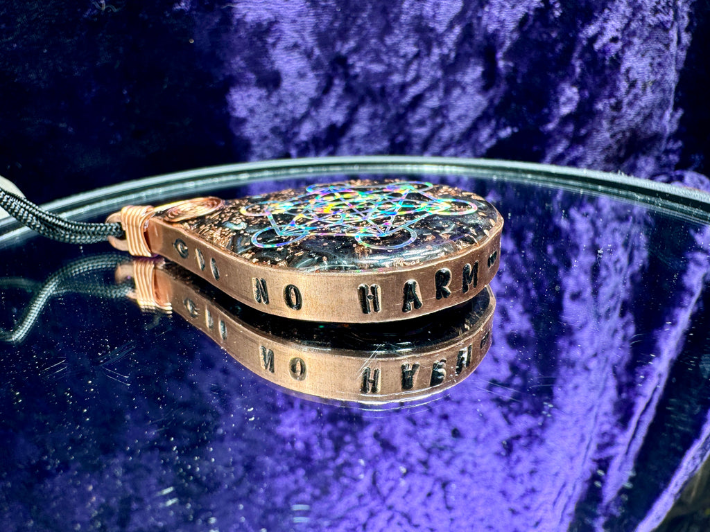 Do No Harm Take No Shit-Balance & Protection Orgonite Amulet