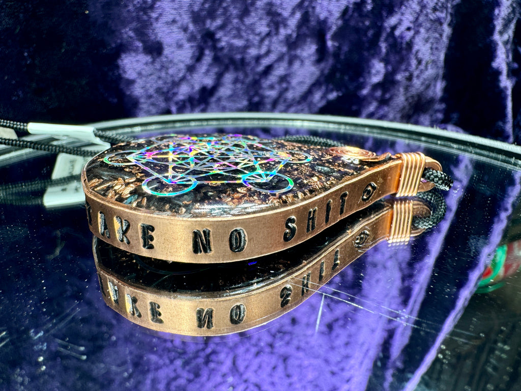 Do No Harm Take No Shit-Balance & Protection Orgonite Amulet