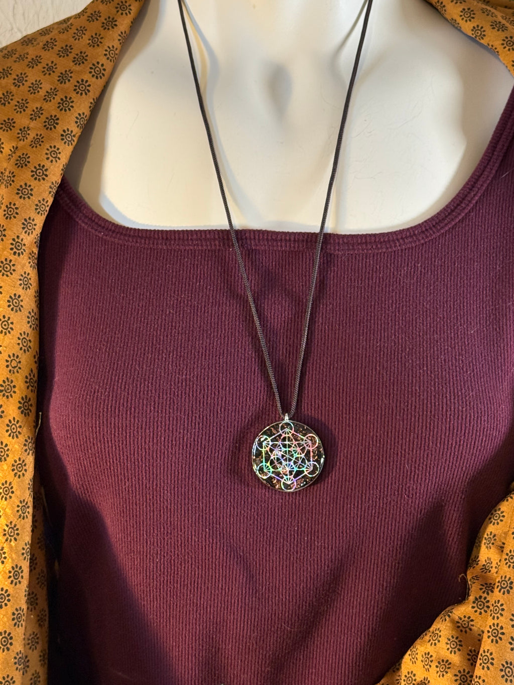 Metatron's Cube Orgonite-Grounding Blend w/ Magnetite, Hematite, Black Tourmaline, Elite Shungite, Diamond Quartz, Clear Quartz, Copper