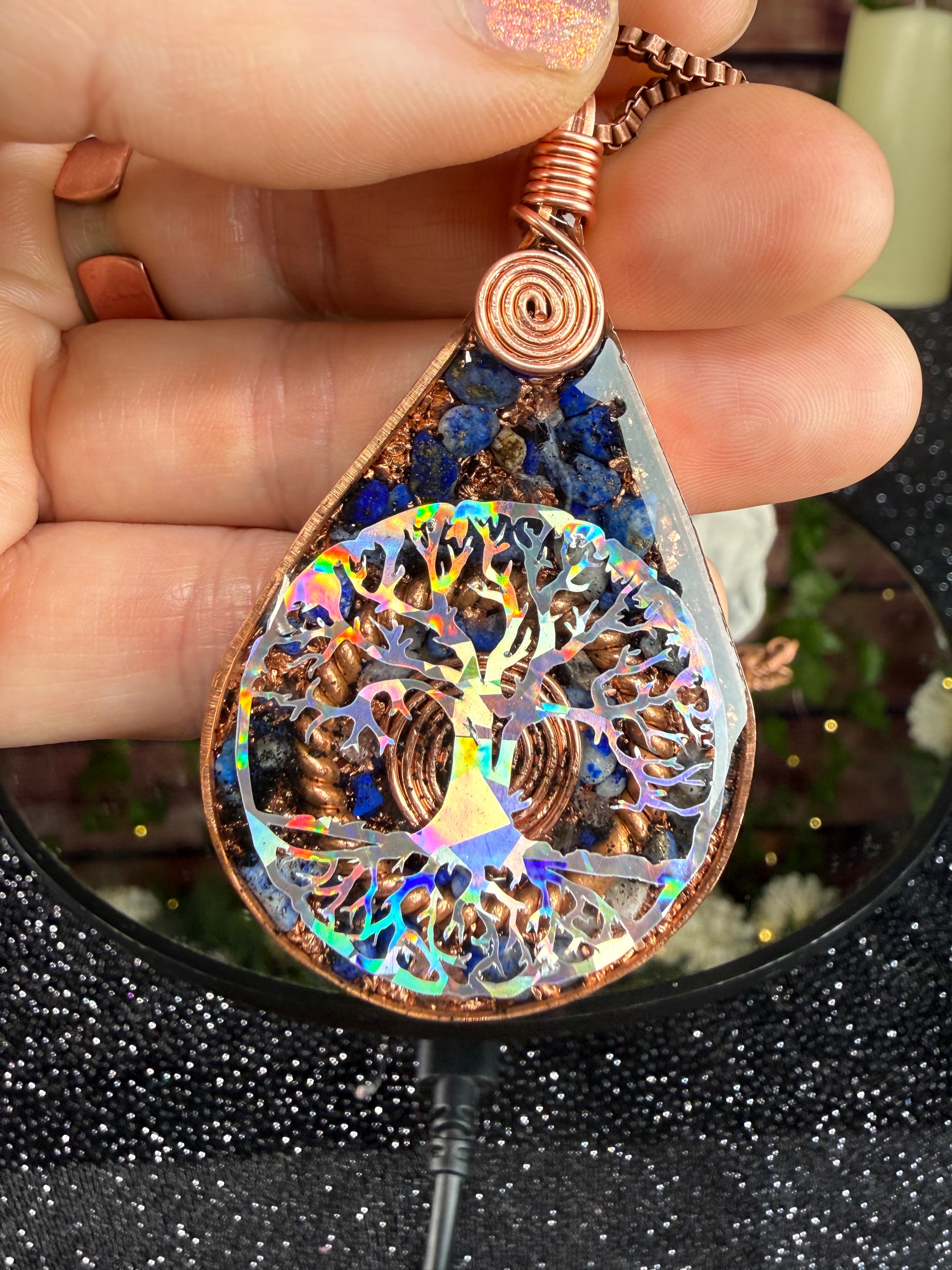 Trust The Process~Orgonite w/ Lapis Lazuli for Wisdom, Truth, Embodiment