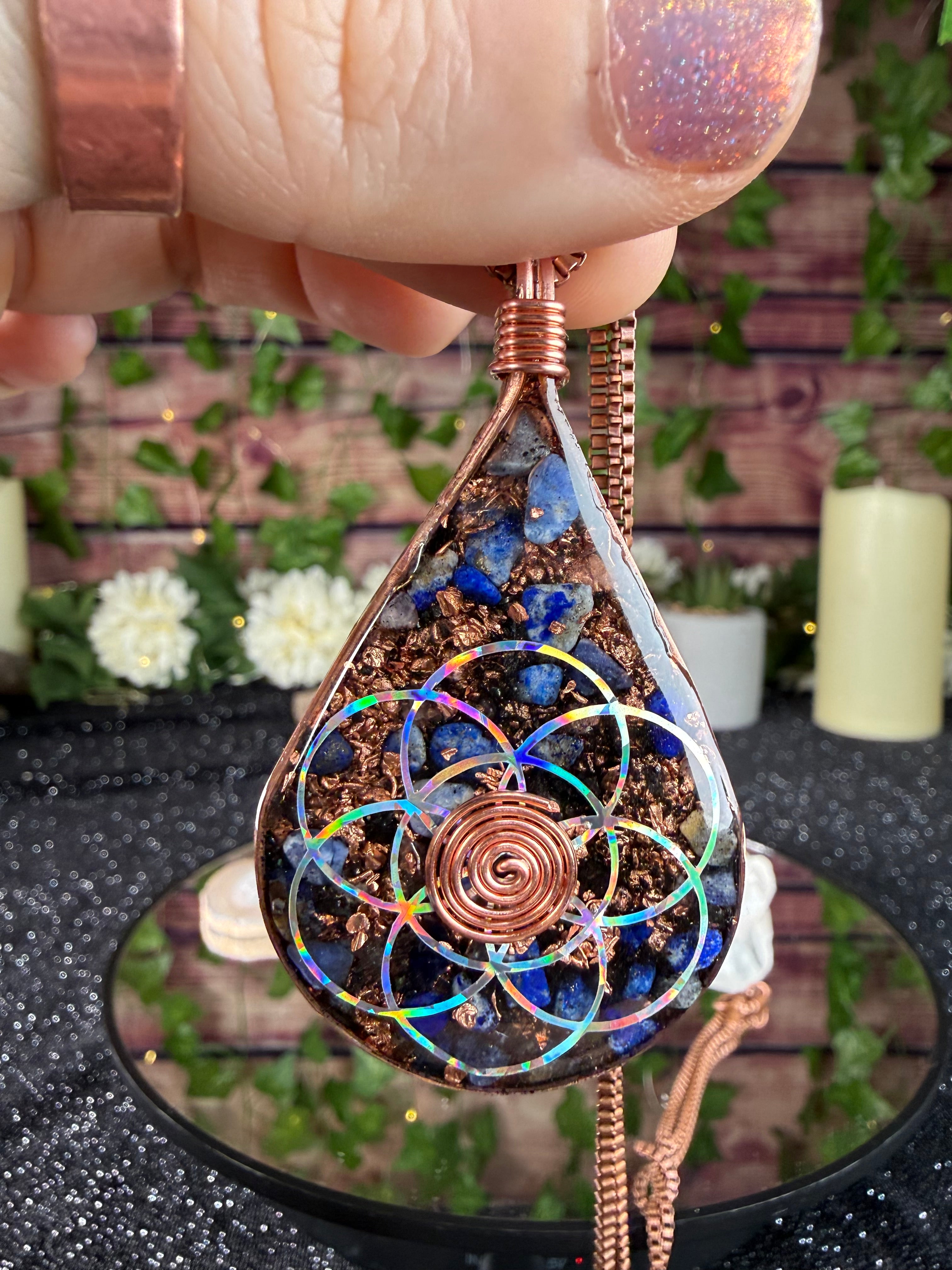 Trust The Process~Orgonite w/ Lapis Lazuli for Wisdom, Truth, Embodiment