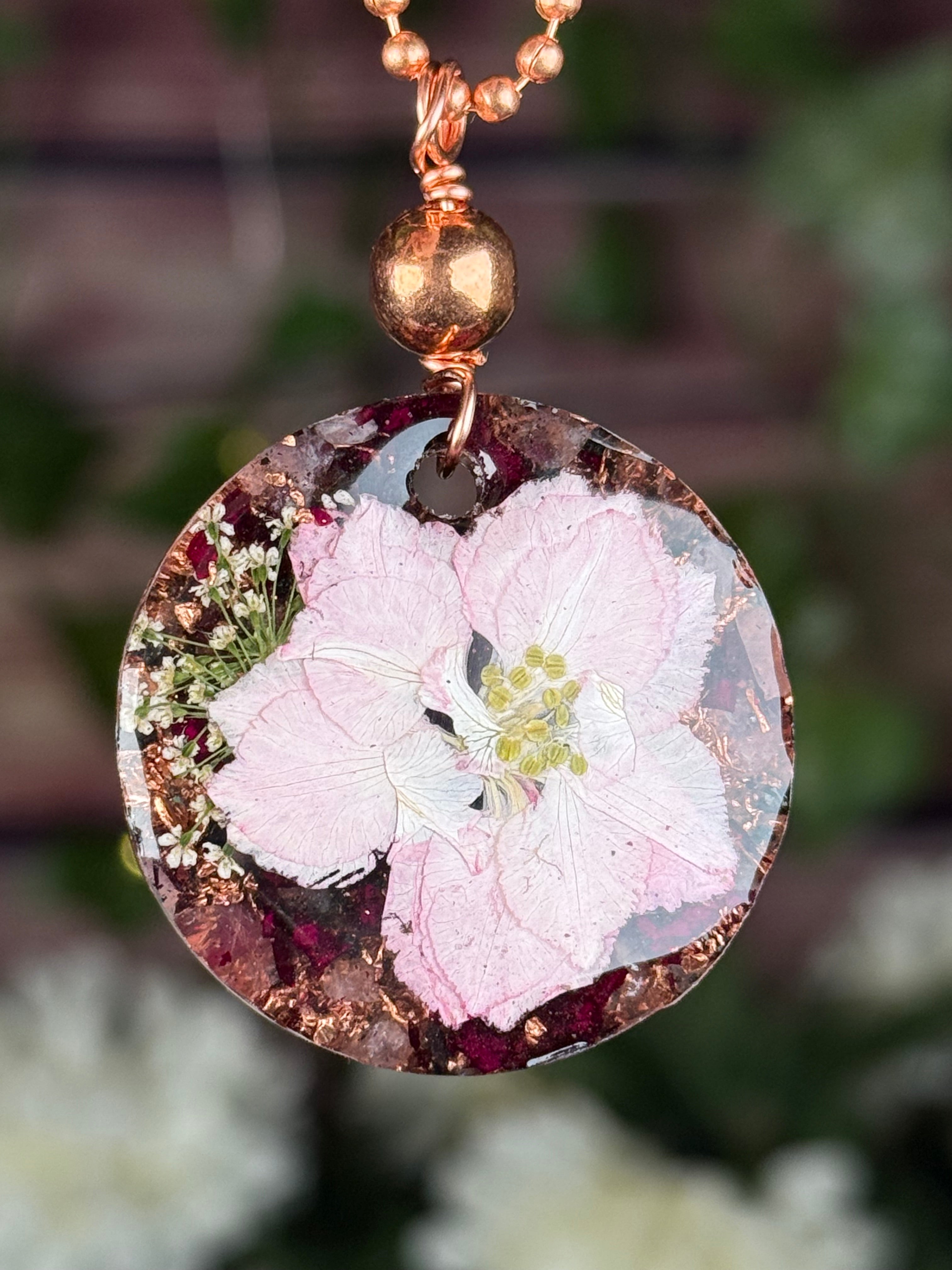 Gentle Bloom~Flower Power+Orgonite w/ Rose Quartz & Rose Petals