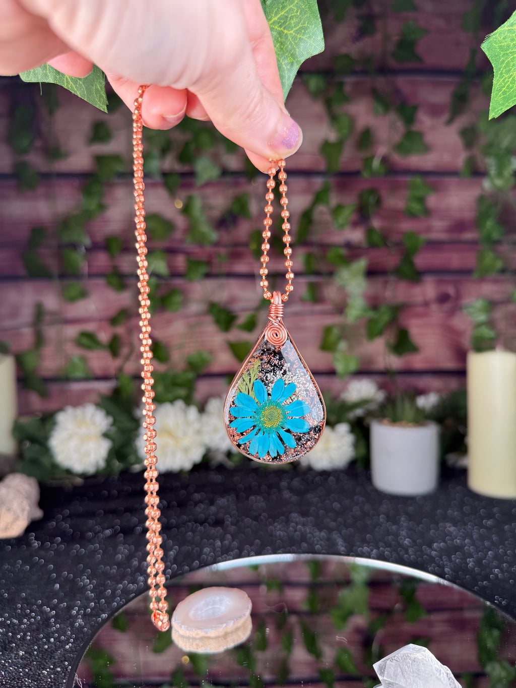 This Too Shall Pass~Flower Power+Orgonite w/ Grounding Blend+Selenite