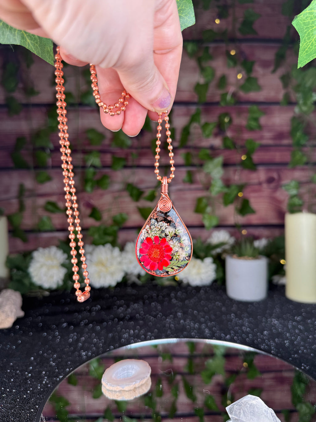 Breathe & Let Go~Flower Power+Orgonite w/ Grounding Blend