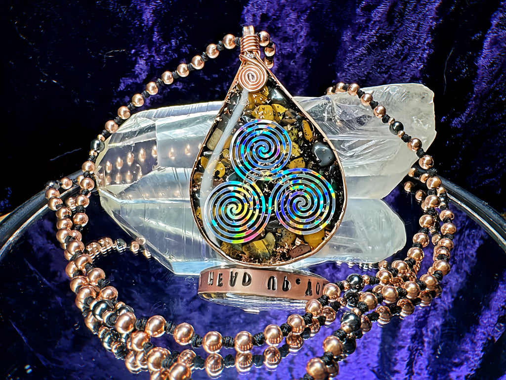 Triskelion "Pick Your Head Up. You've Got This" - Tigers Eye