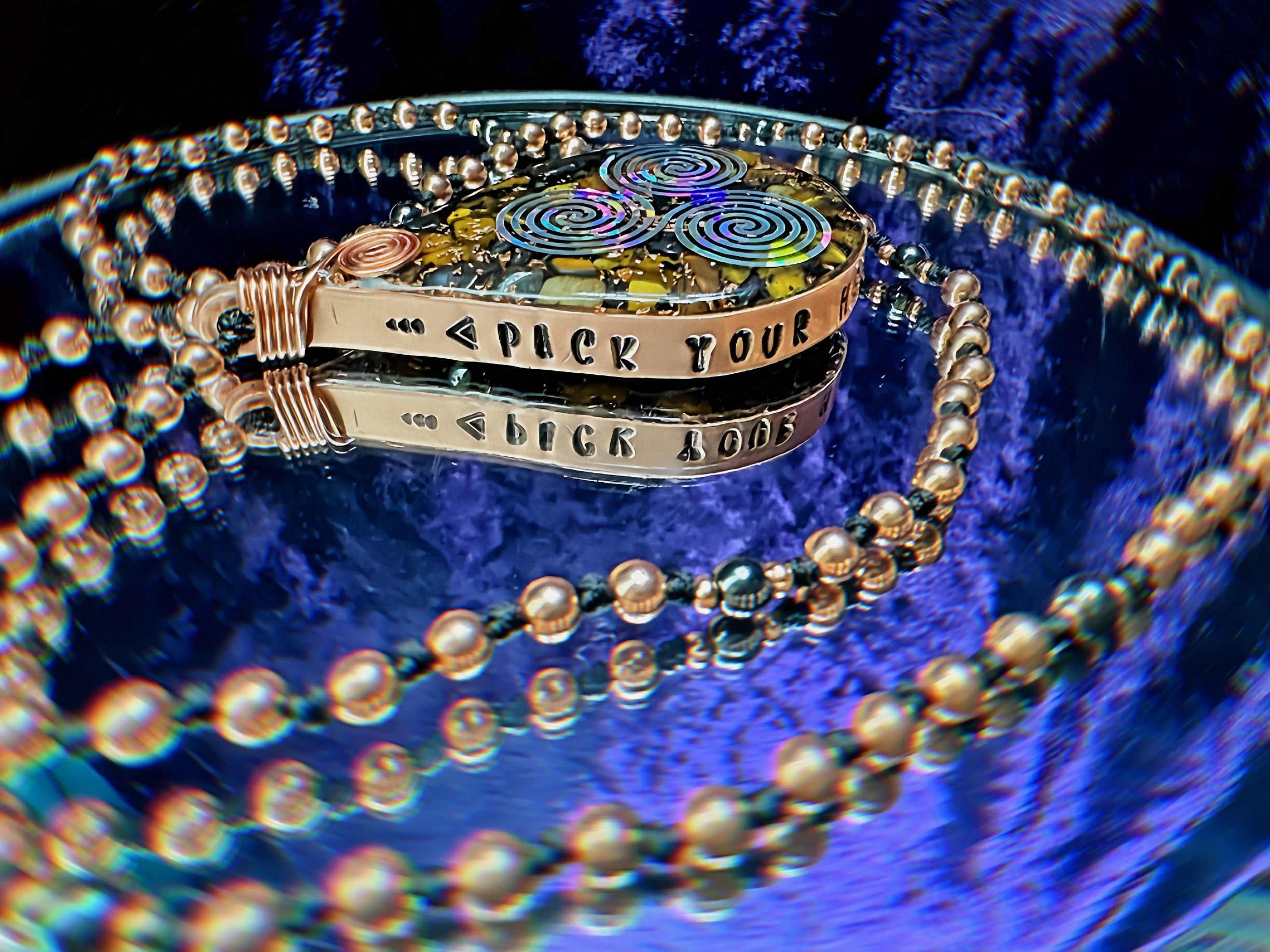 Triskelion "Pick Your Head Up. You've Got This" - Tigers Eye