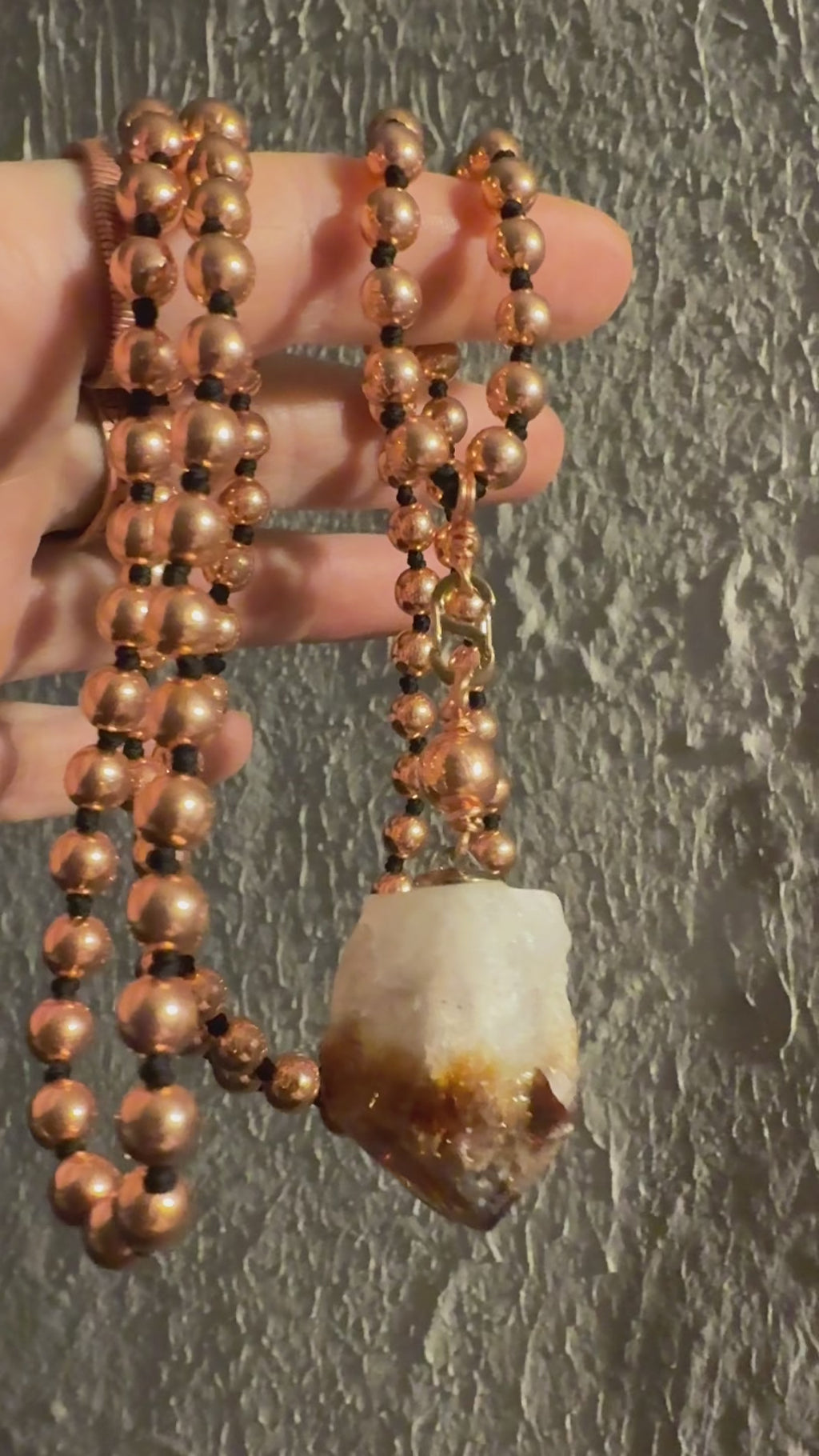 Copper & Citrine Interchangeable Mala~For Confidence, Well-being, & Creativity