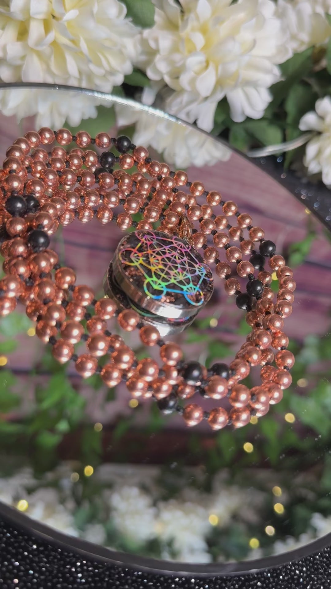 Metatron’s Cube Orgonite Mala