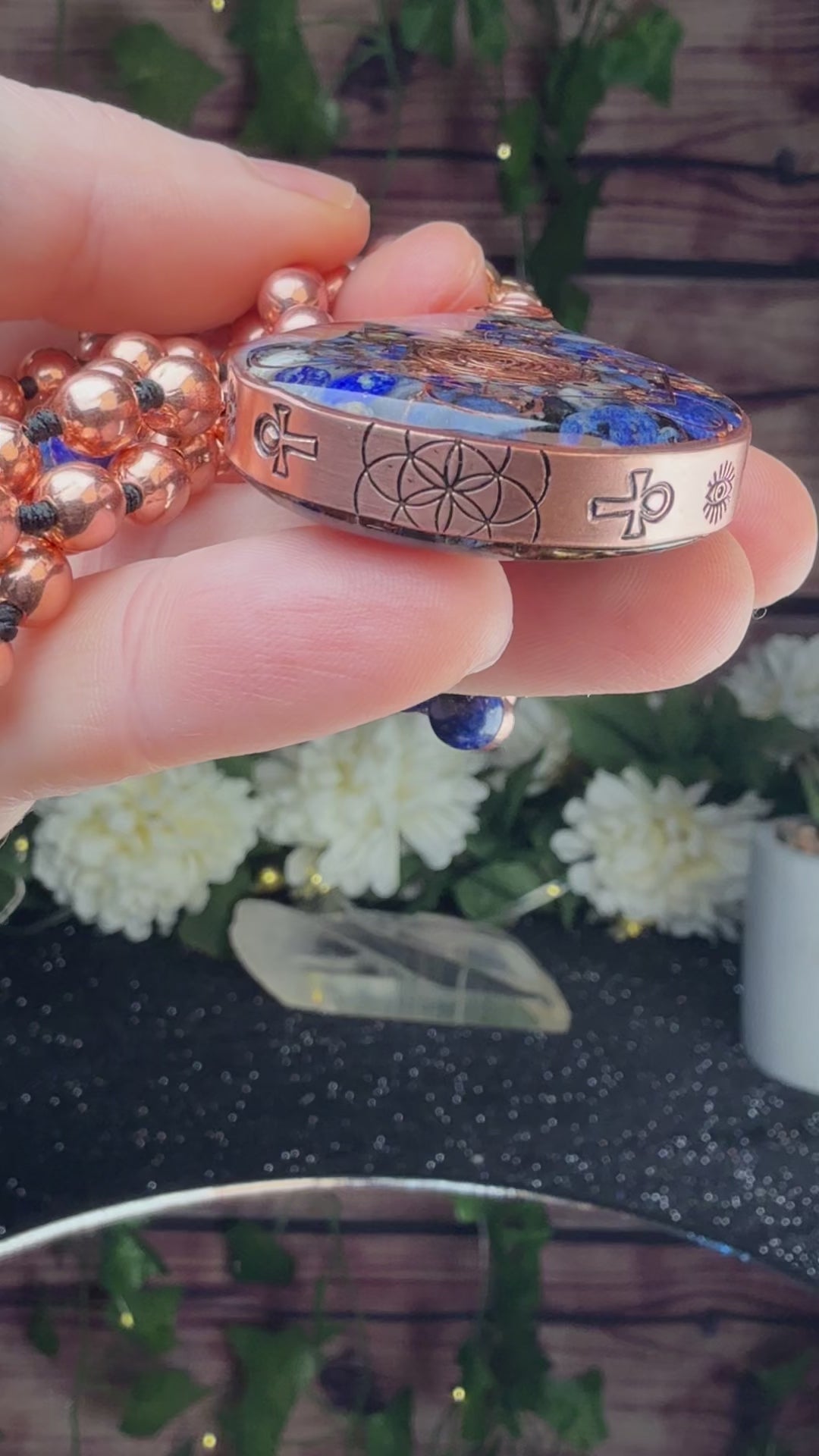 Stand in Wisdom-Orgonite Mala w/ Lapis Lazuli Signature Mala